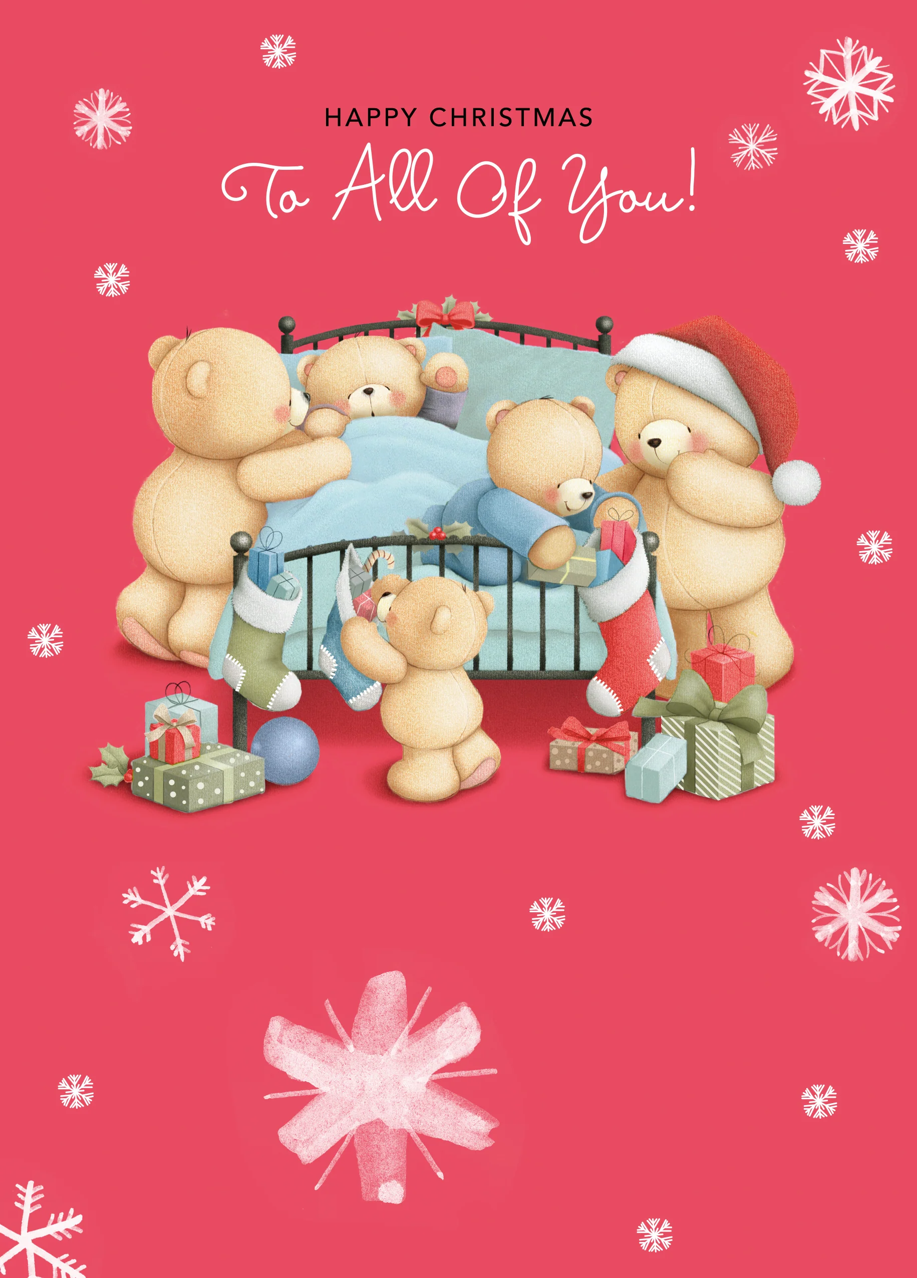 Personalised To You All Family Forever Friends Christmas Card