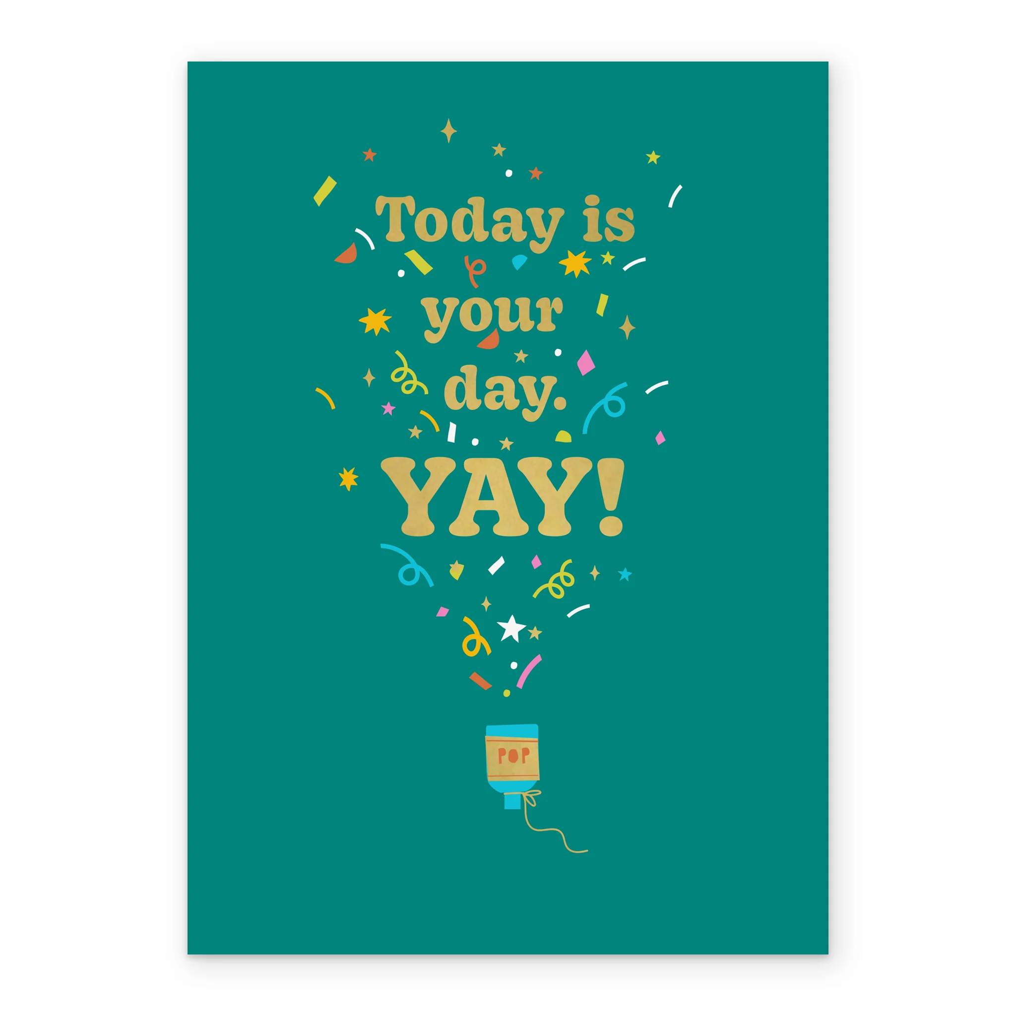 Personalised 'Today's Your Day' Text Led Birthday Card - Image 2