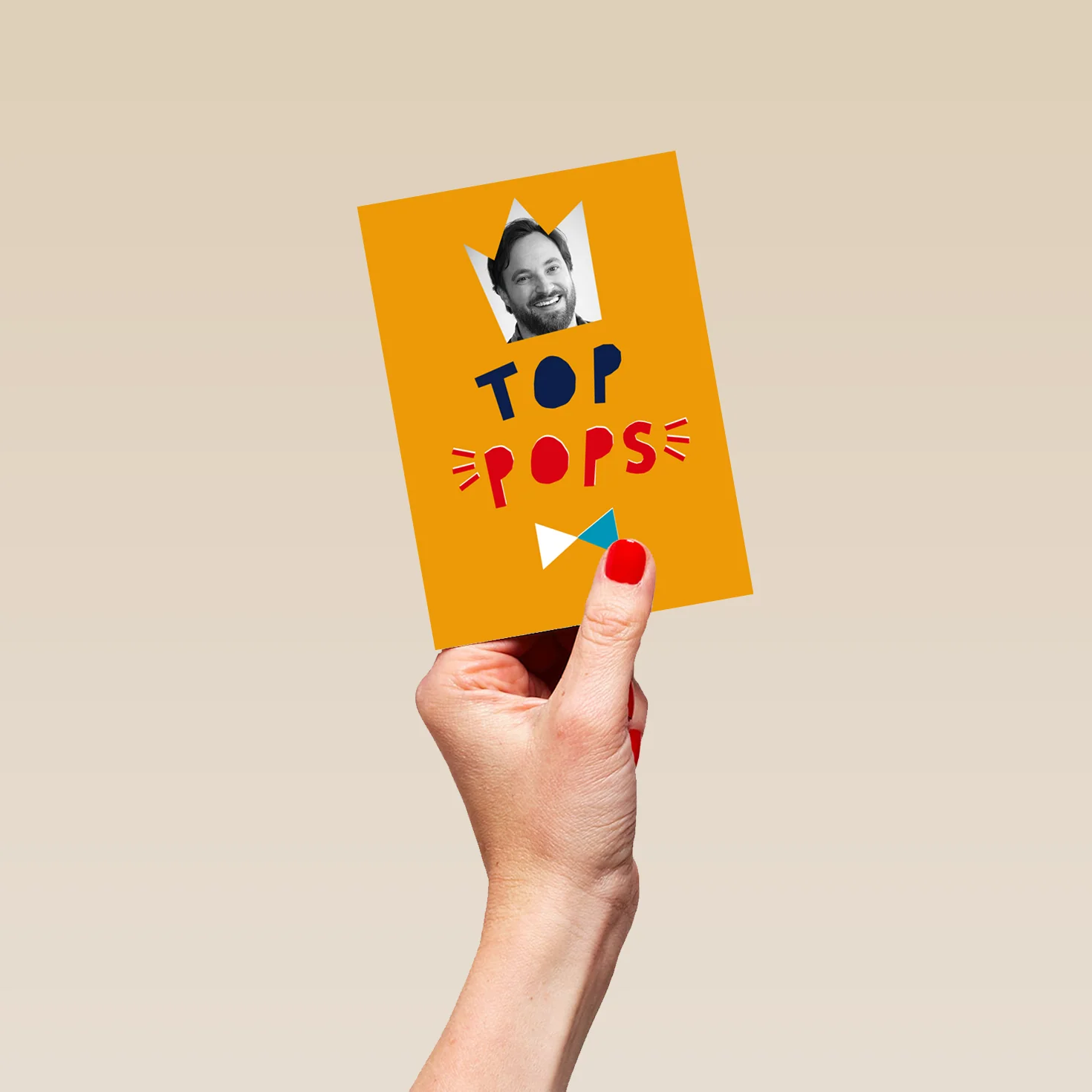 Personalised Top Pops Crown Father's Day Photo Card - Image 4