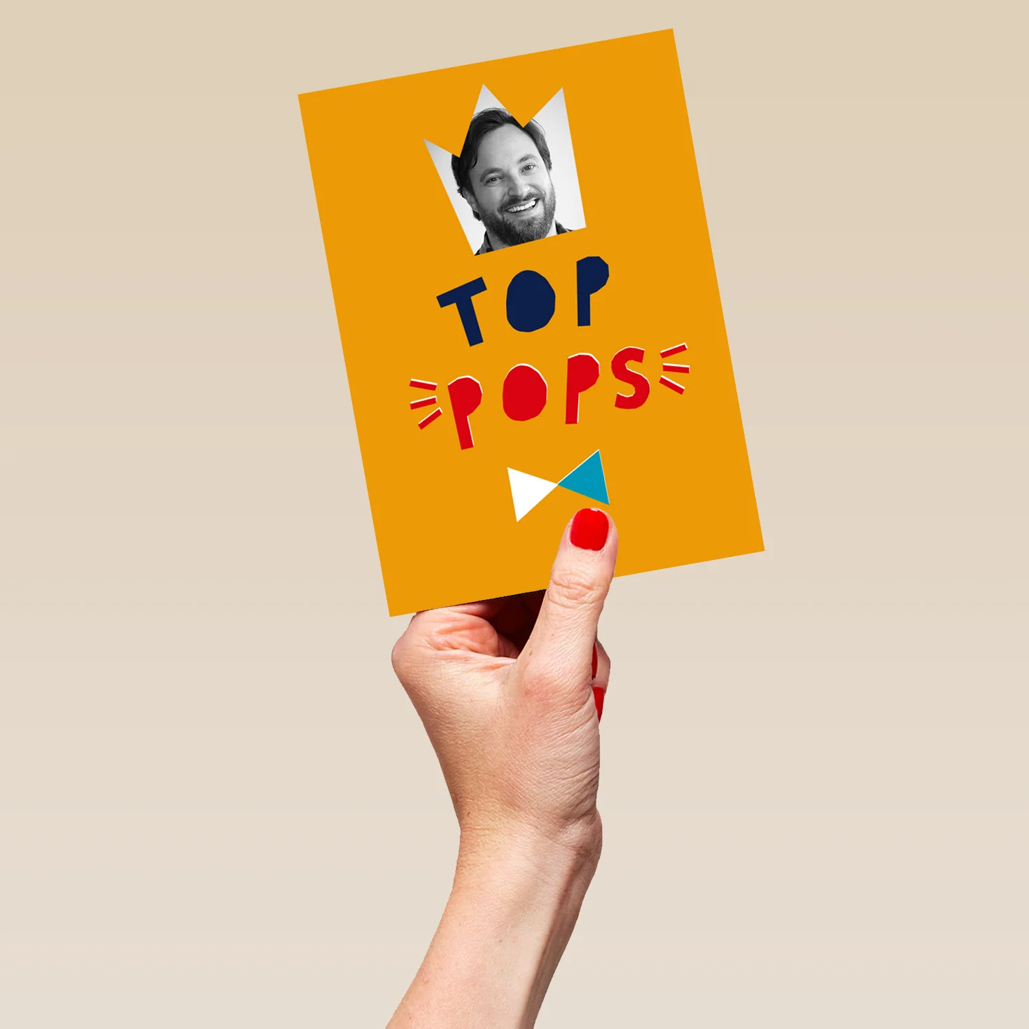 Personalised Top Pops Crown Father's Day Photo Card - Image 5