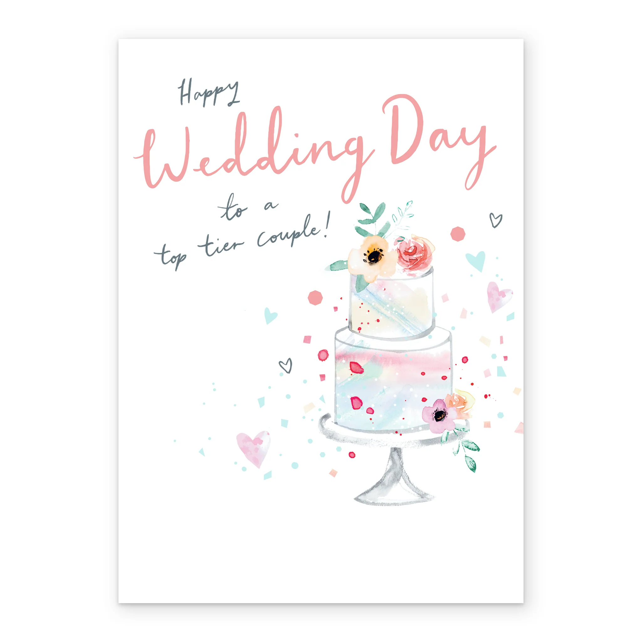 Personalised Top Tier Wedding Couple Congratulations Card - Image 2
