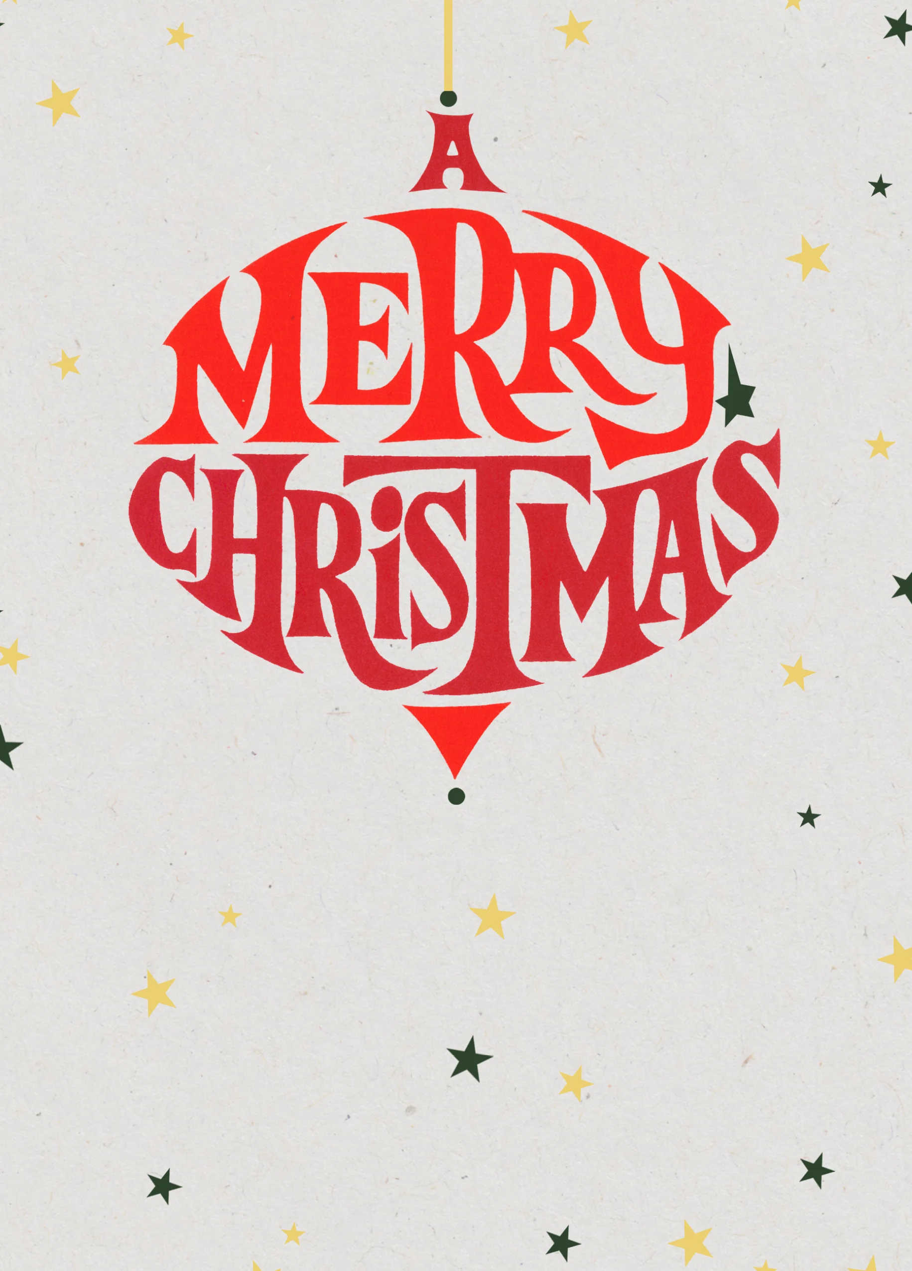 Personalised Traditional Christmas Bauble Card