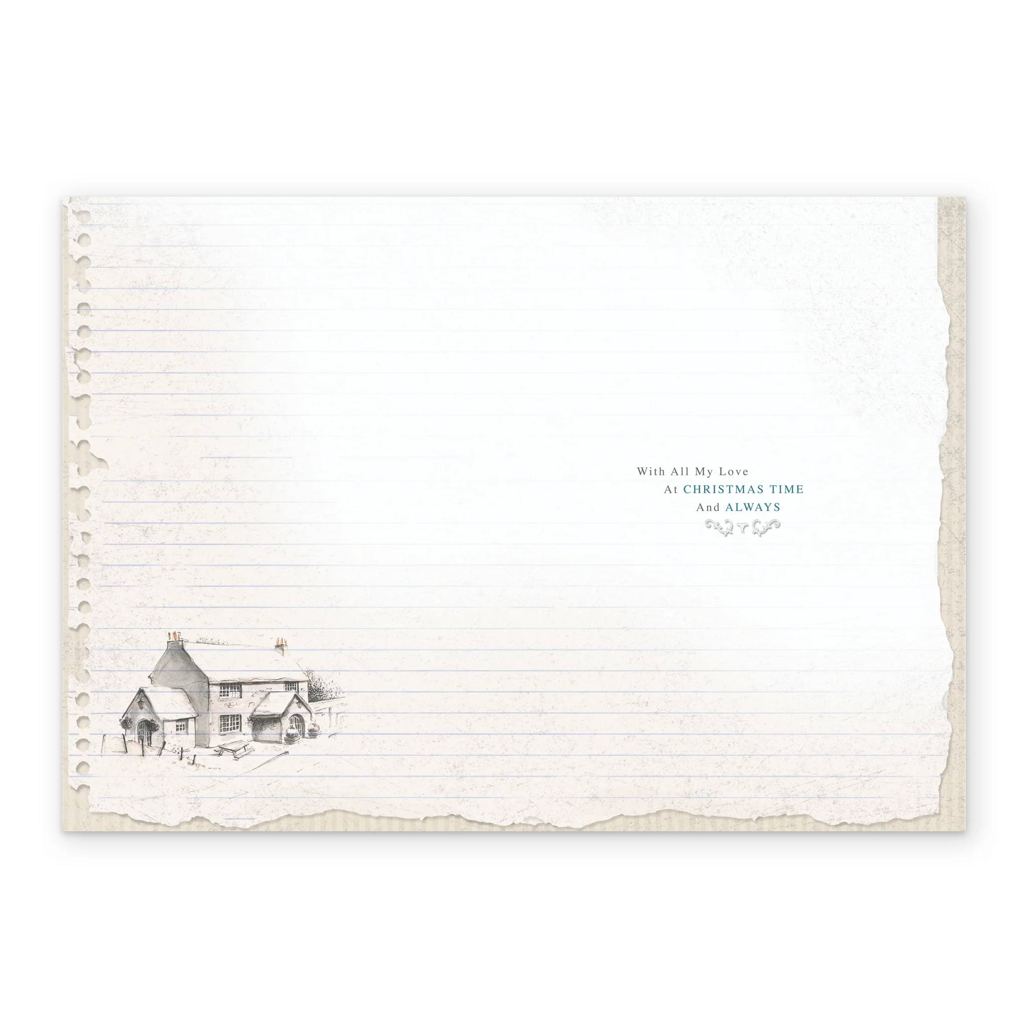 Personalised Traditional Christmas Card For Husband - Image 3