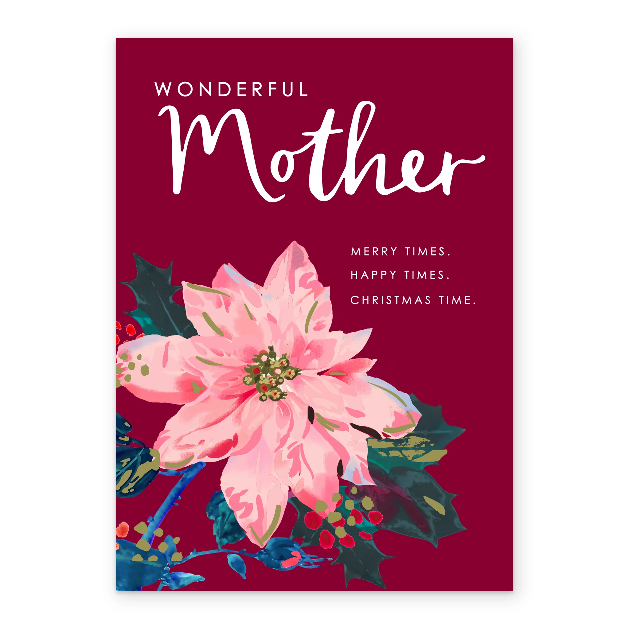 Personalised Traditional Christmas Card For Mother - Image 2