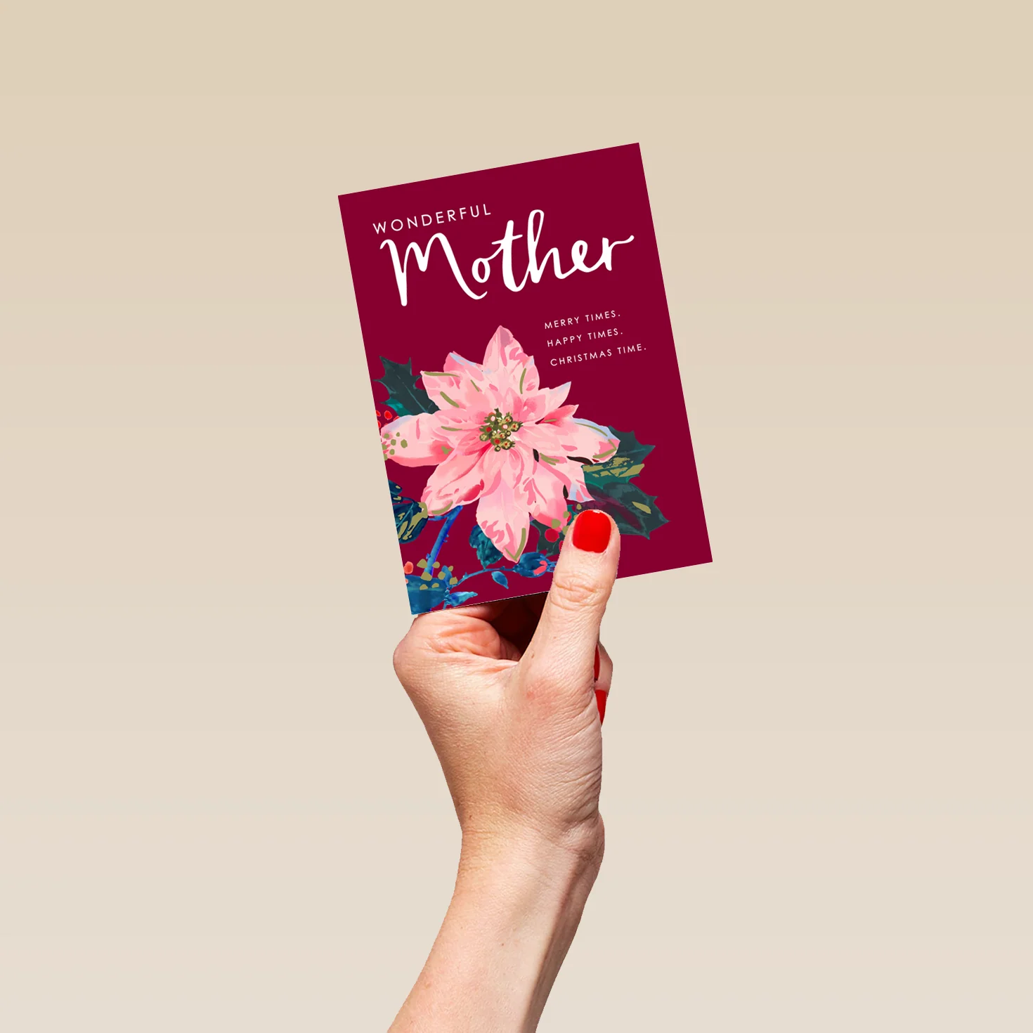 Personalised Traditional Christmas Card For Mother - Image 4