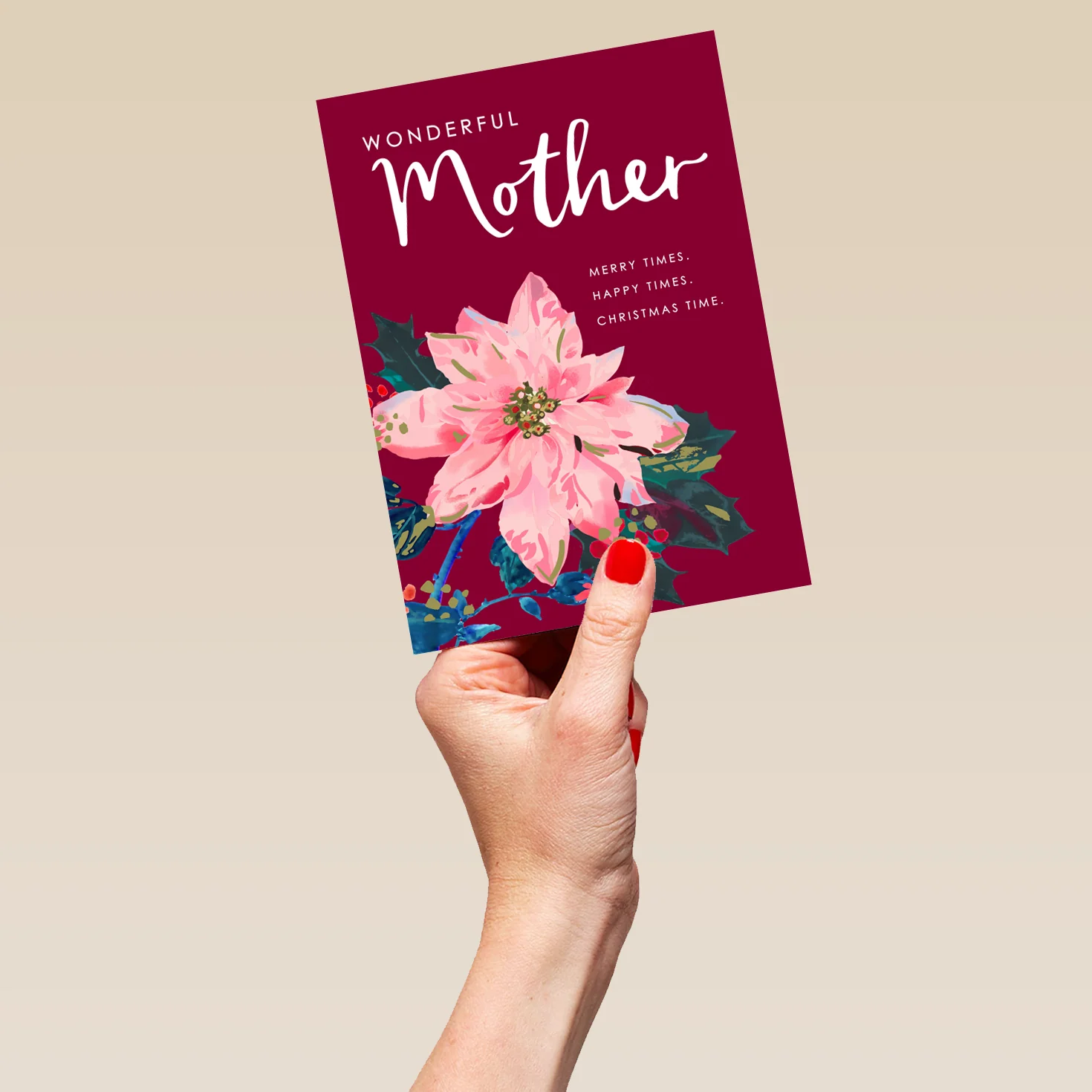 Personalised Traditional Christmas Card For Mother - Image 5