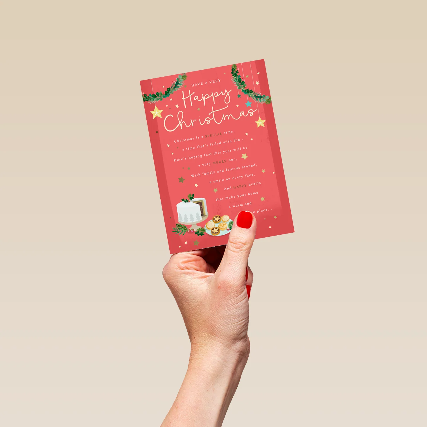 Personalised Heartfelt Festive Verse Christmas Card - Image 4