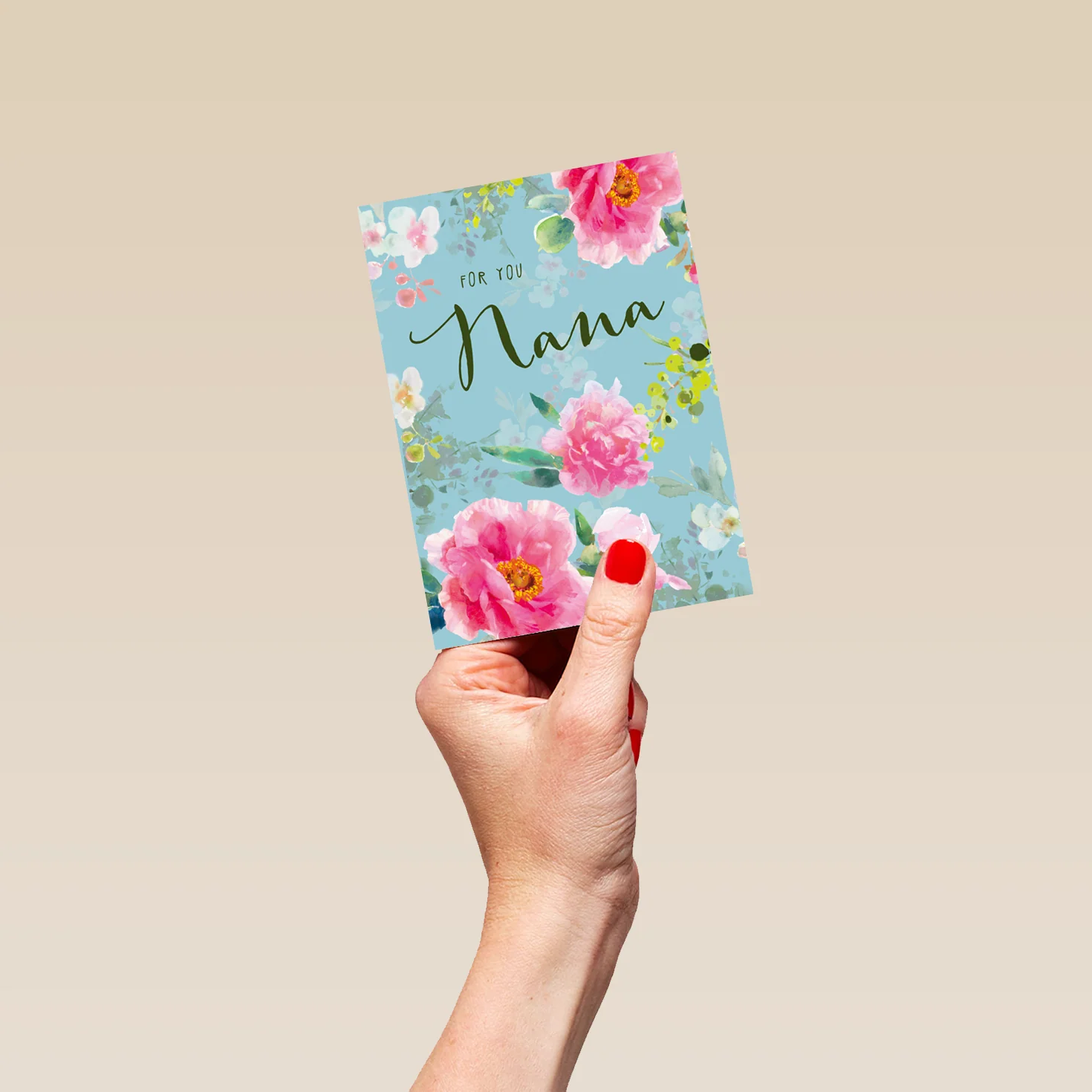 Personalised Traditional Floral Birthday Card For Nana - Image 4