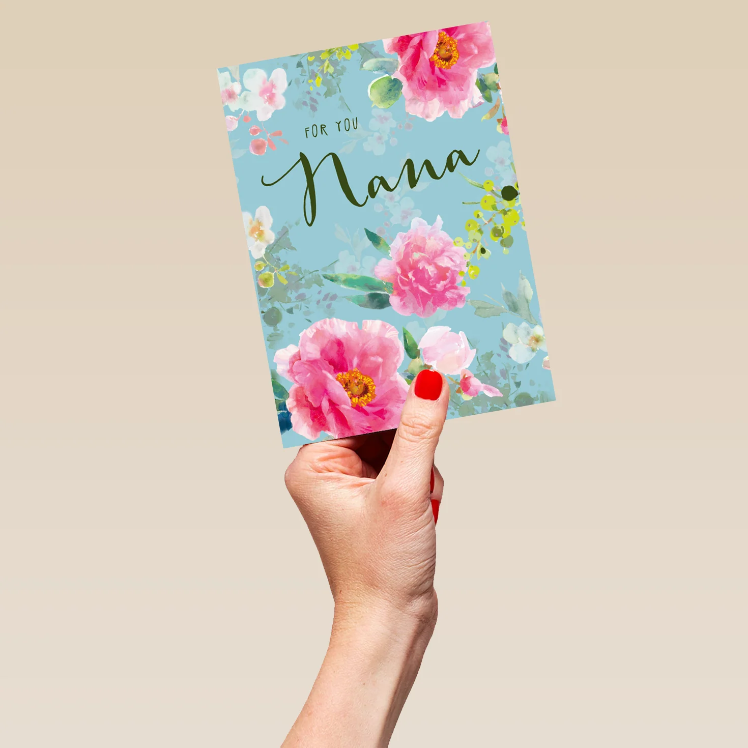 Personalised Traditional Floral Birthday Card For Nana - Image 5