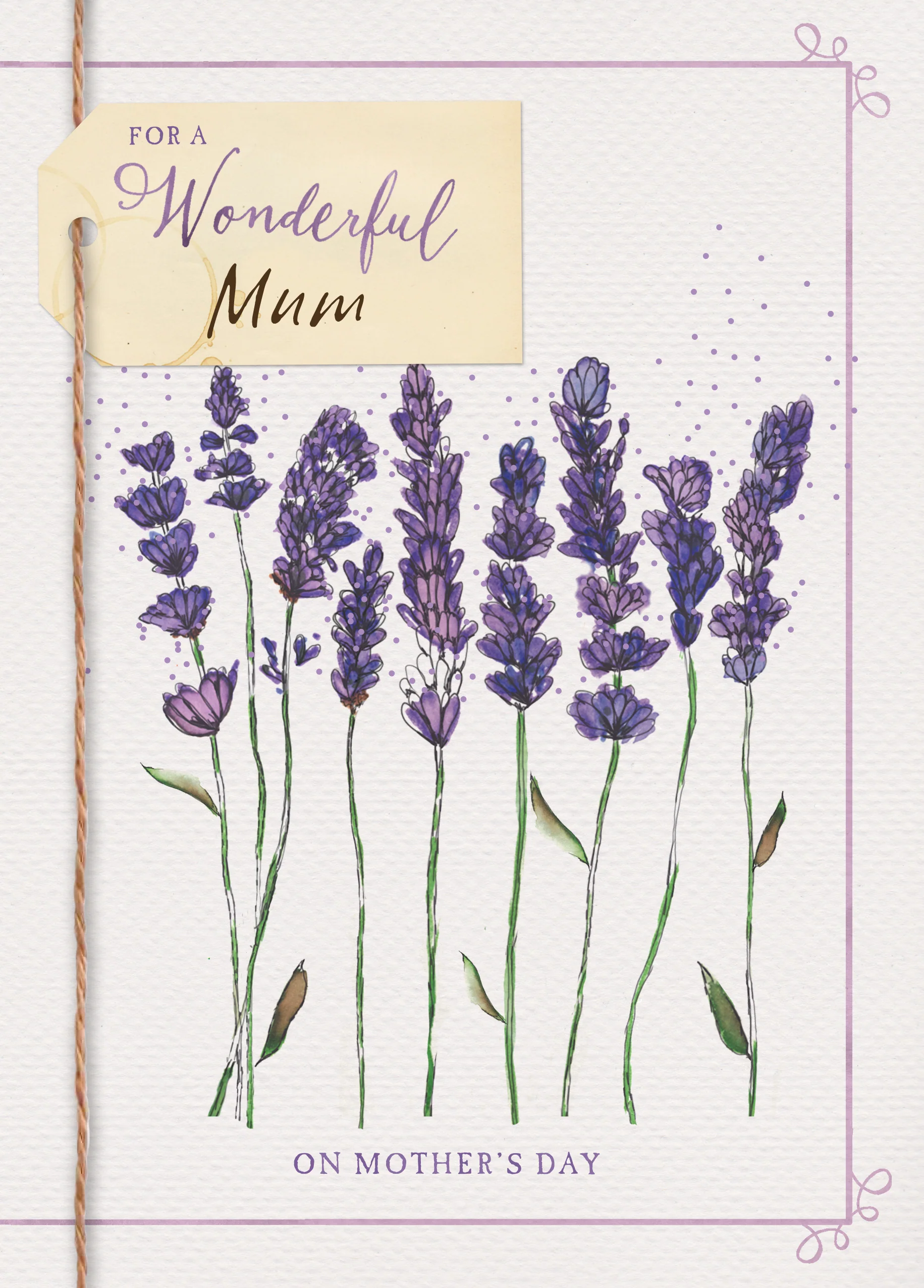 Personalised Traditional Flowers Illustration Mother's Day Card For Mum