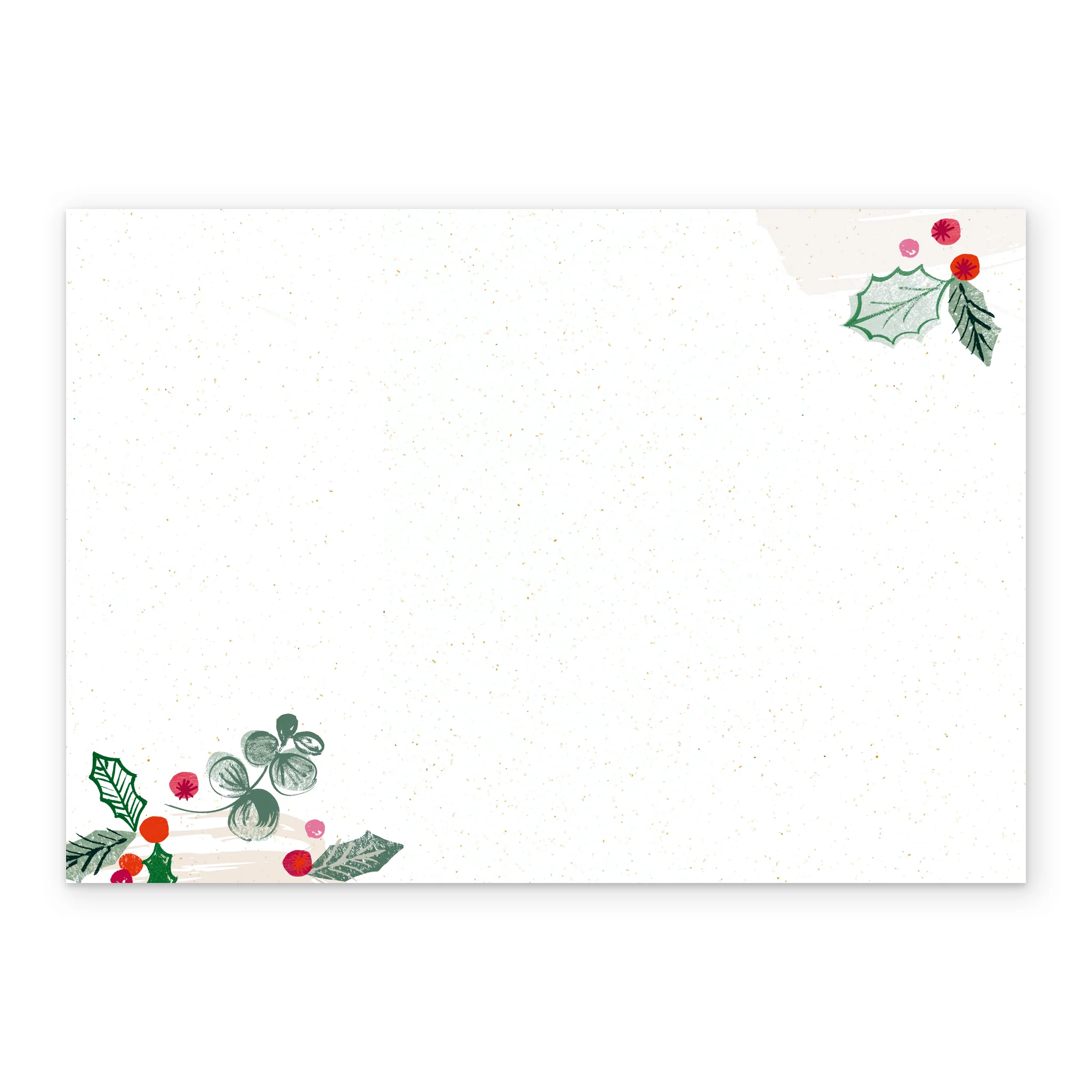 Personalised Traditional Holly Garland Christmas Card to Both of You - Image 3