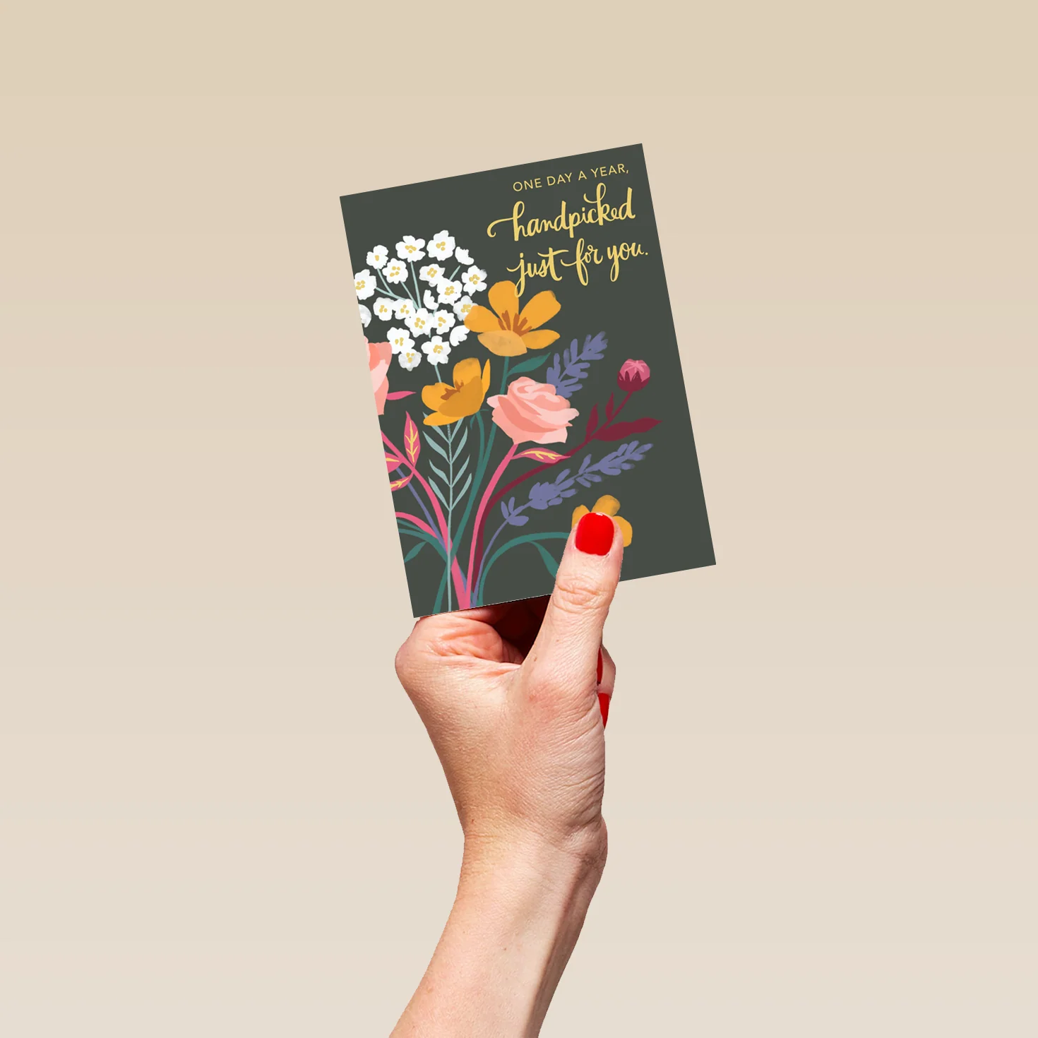 Personalised Traditional Illustrated Floral Birthday Card - Image 4