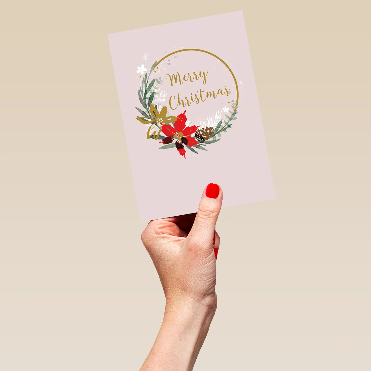 Personalised Traditional Merry Christmas Card - Image 5