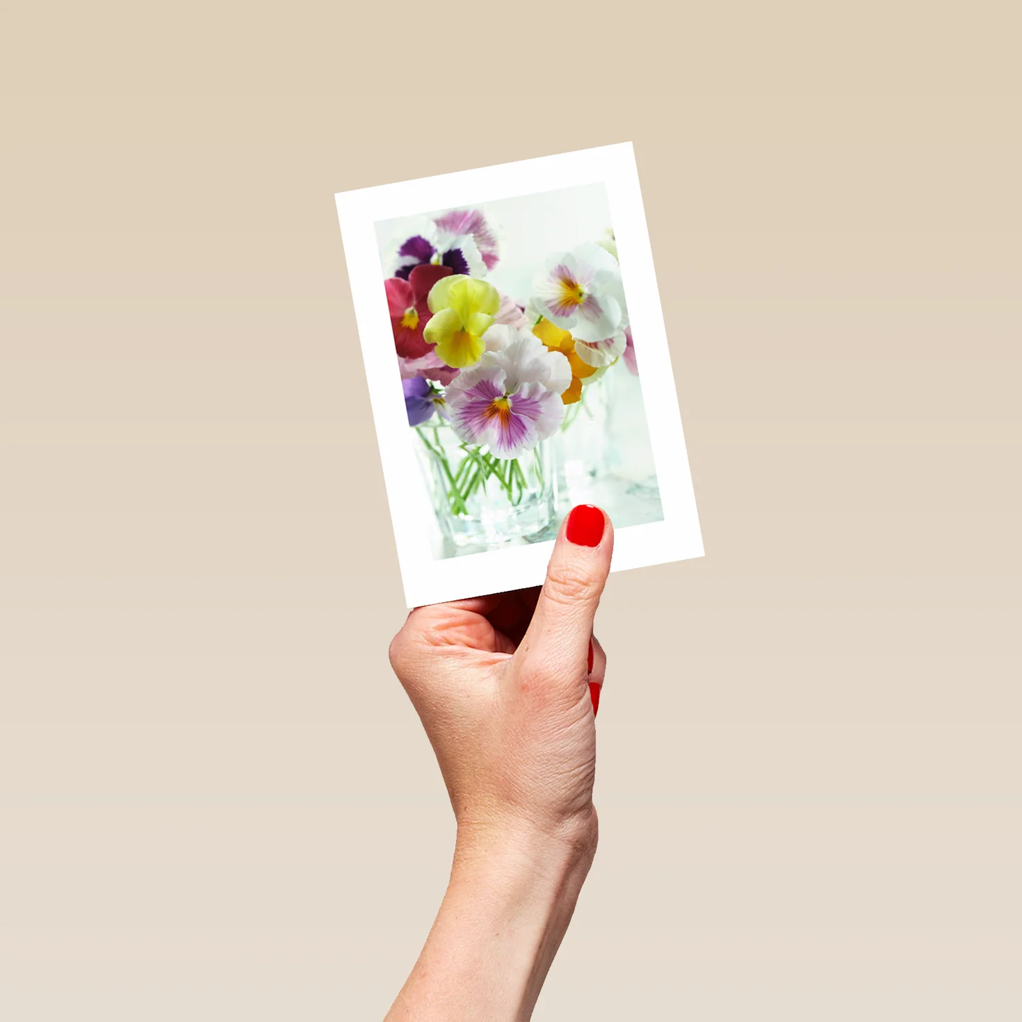 Personalised Traditional Multicoloured Flower Vase for Her Card - Image 4