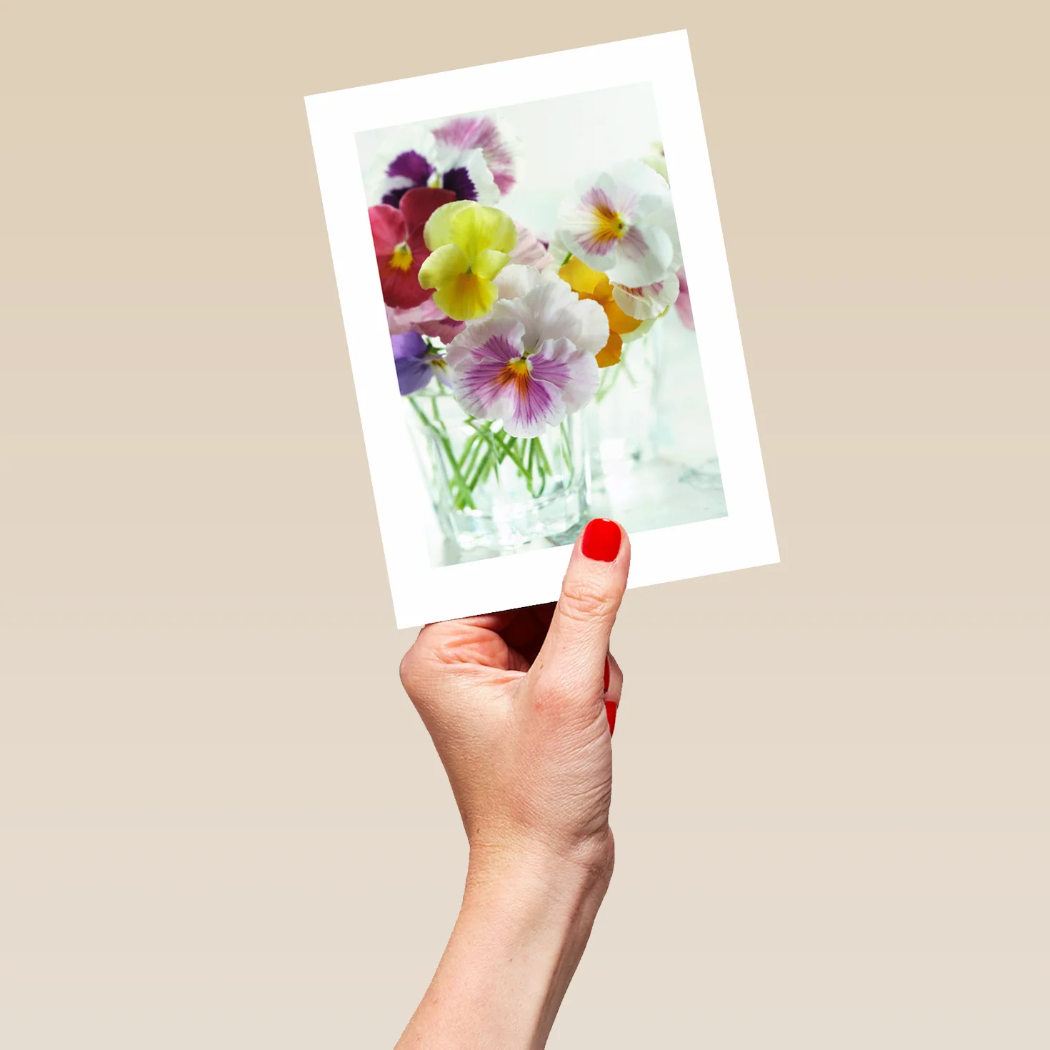 Personalised Traditional Multicoloured Flower Vase for Her Card - Image 5