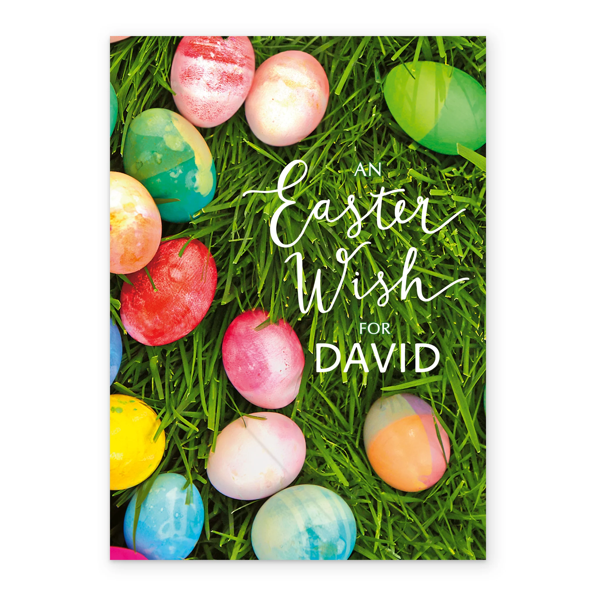 Personalised Traditional Painted Eggs Easter Card - Image 2