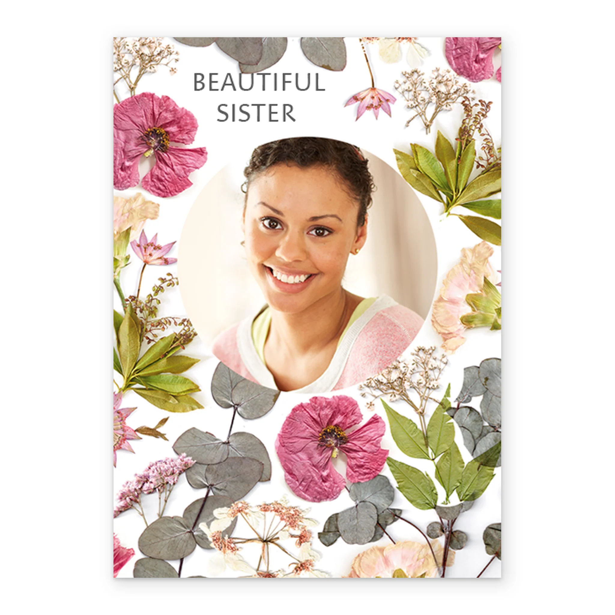 Personalised Traditional Photo Card For Sister - Image 2