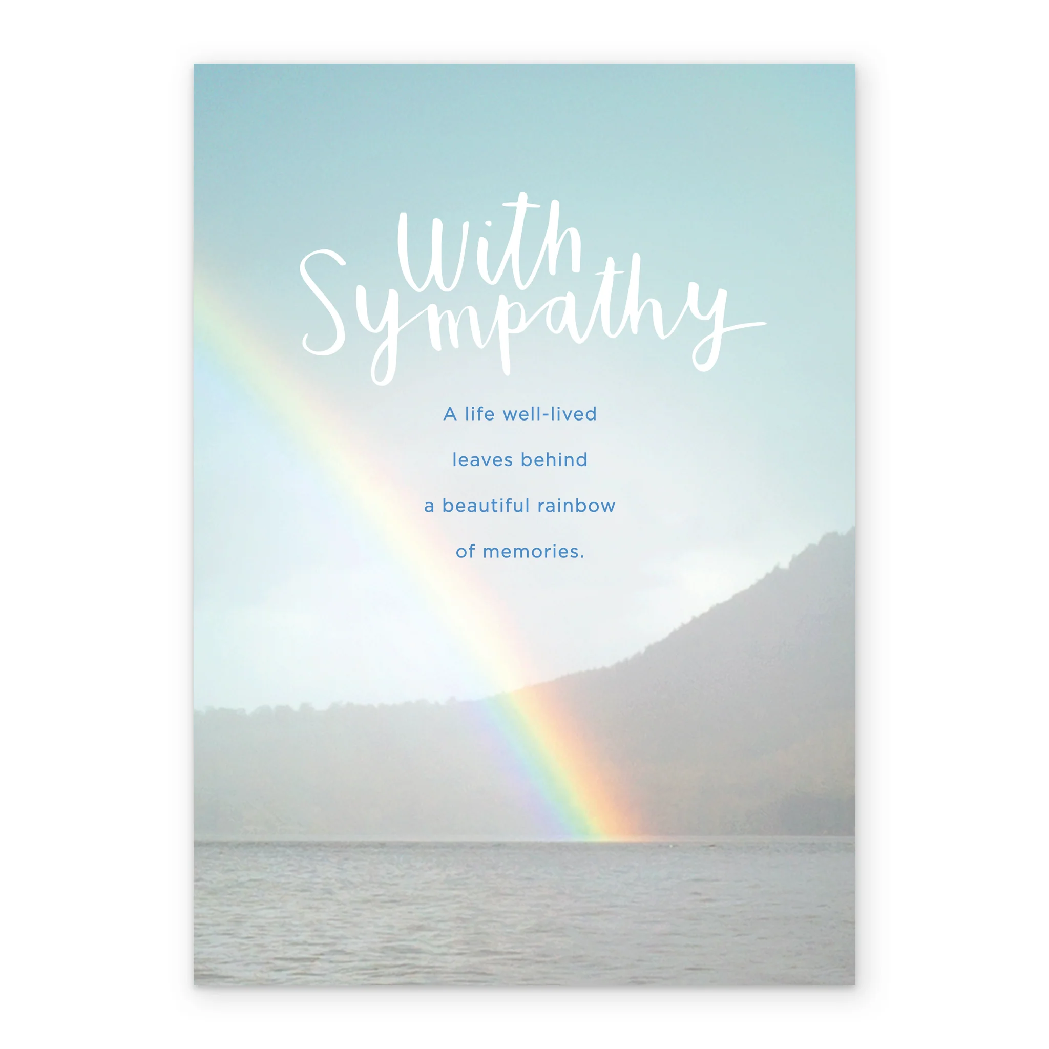 Personalised Traditional Photographic Rainbow Sympathy Card - Image 2