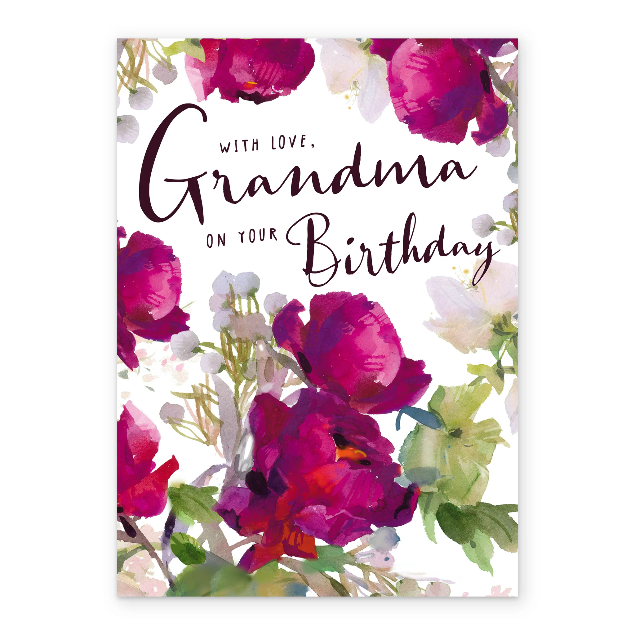 Personalised Traditional Roses Birthday Card For Grandma - Image 2