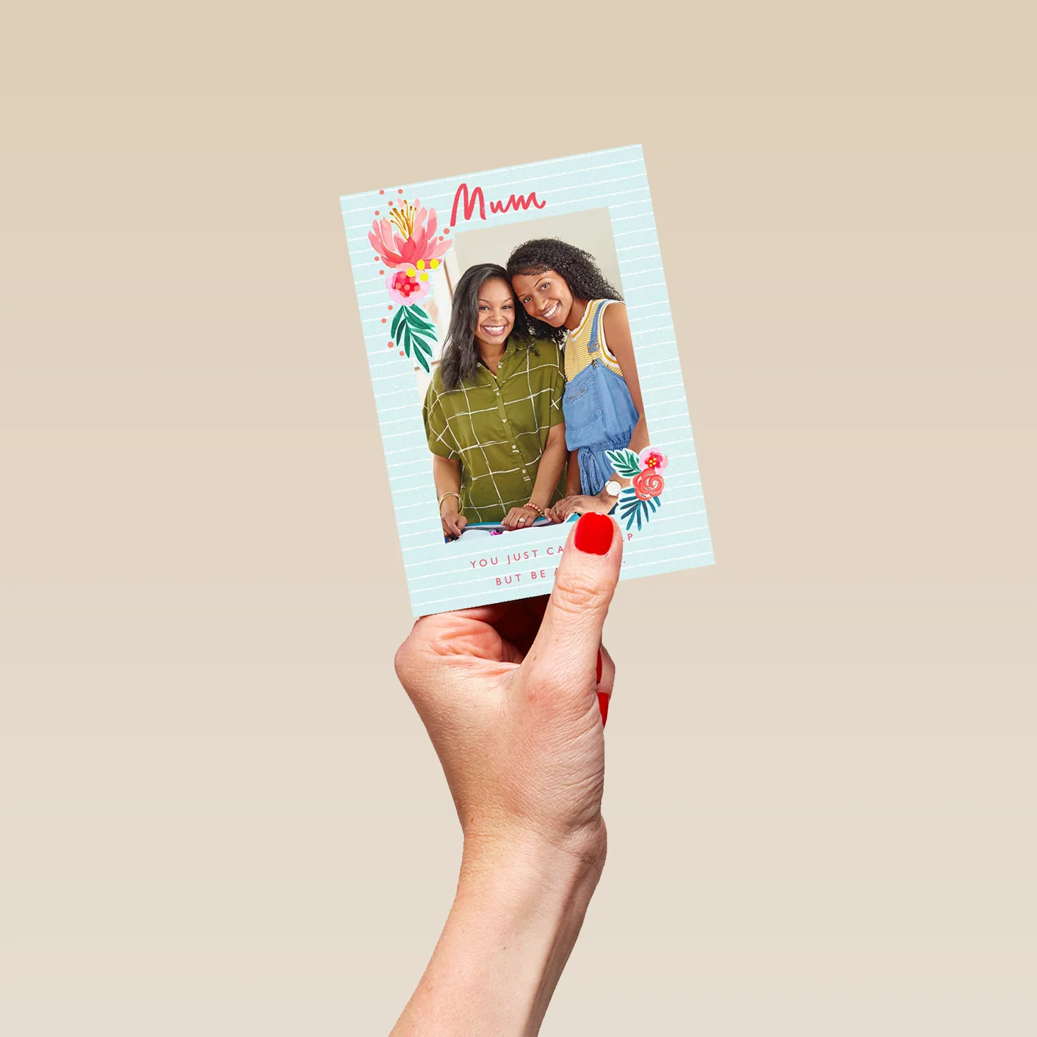 Personalised Traditional Window Flower For Mum Photo Card - Image 4