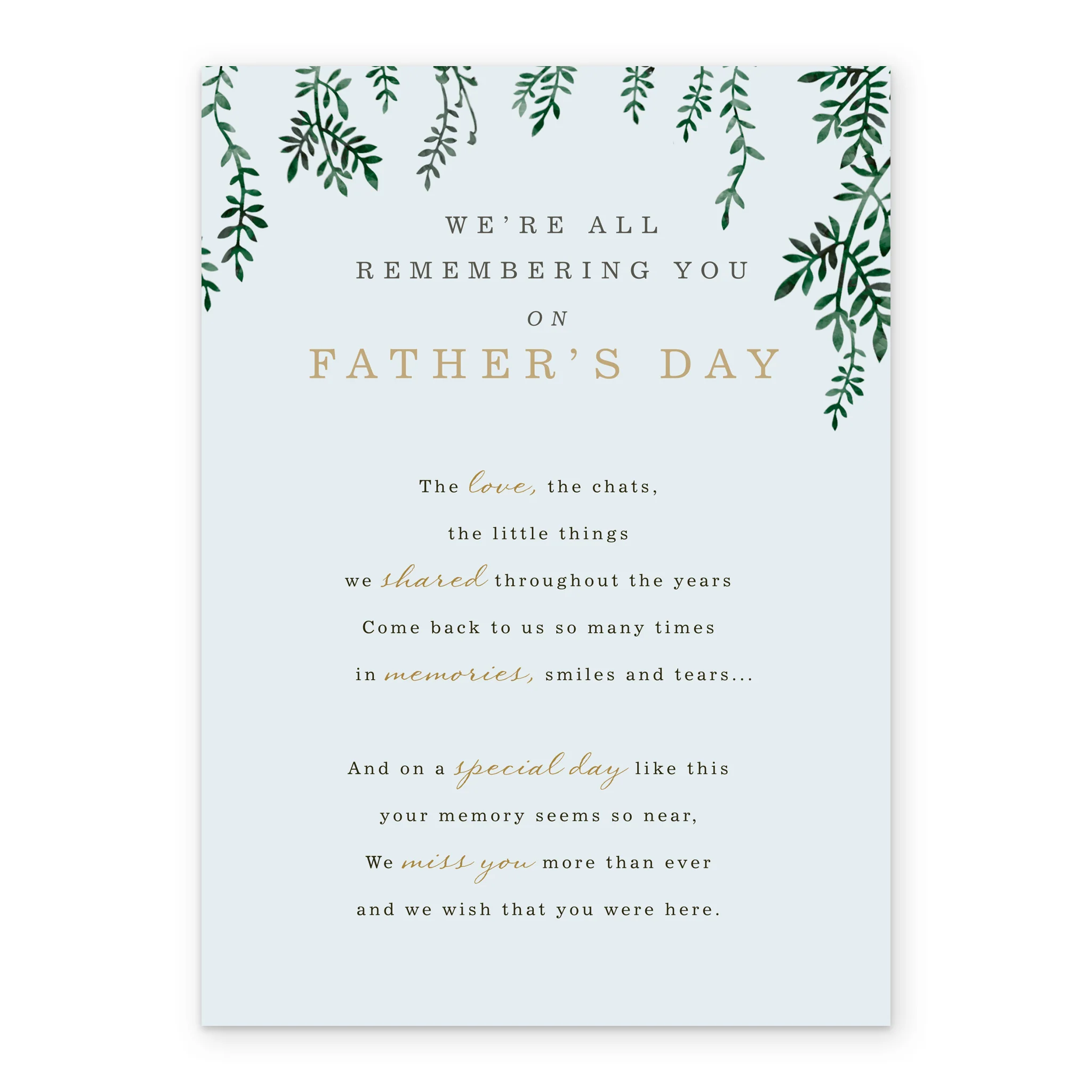 Personalised Traditional Written Verse Father's Day Card For Dad - Image 2