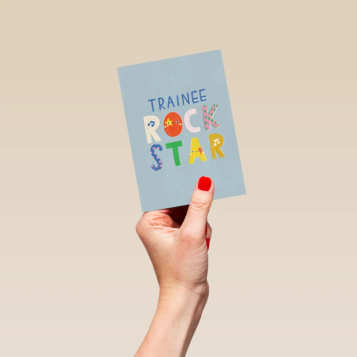 Personalised Trainee Rock Star Birthday Card - Image 4