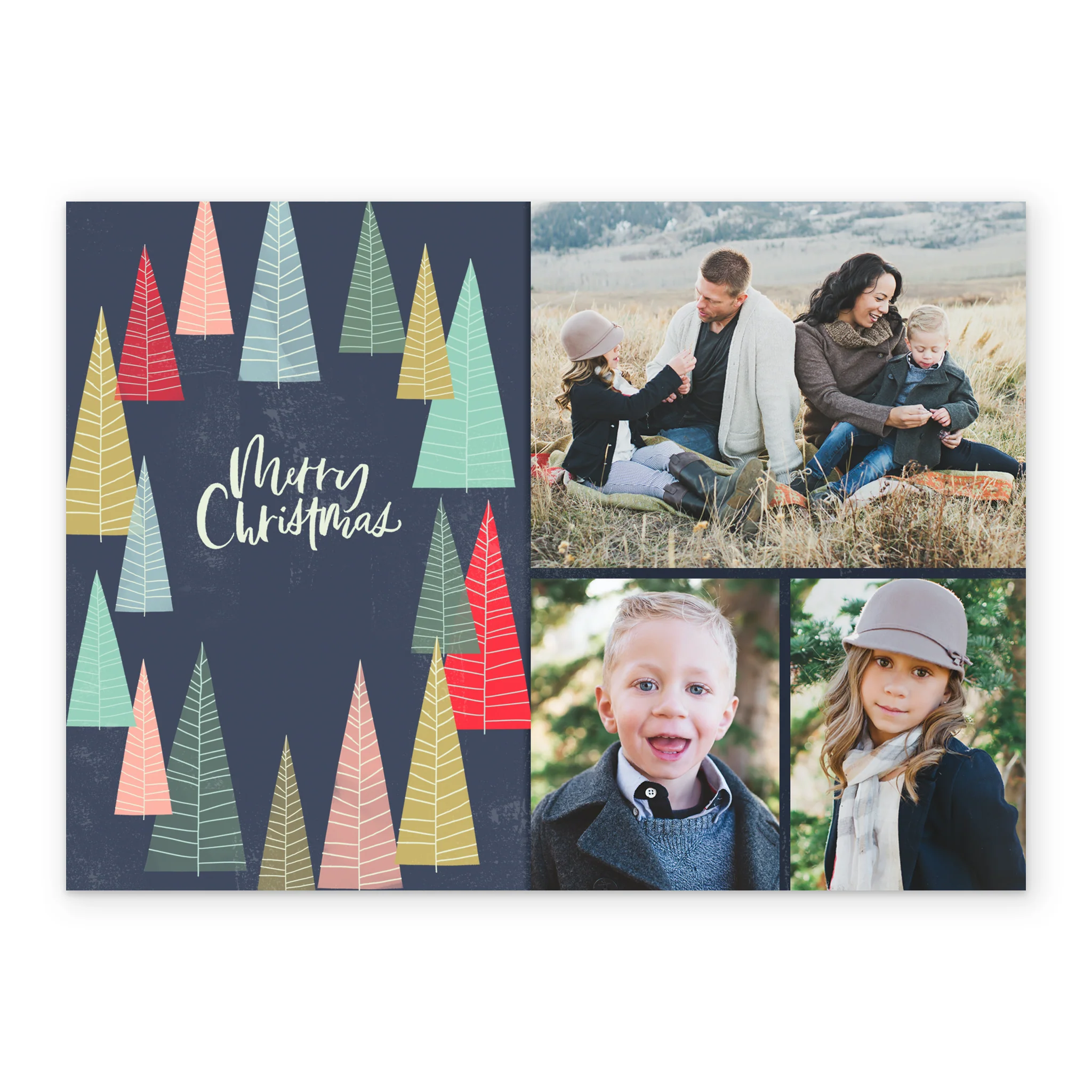 Personalised Tree Collage Christmas Photo Upload Card - Image 2
