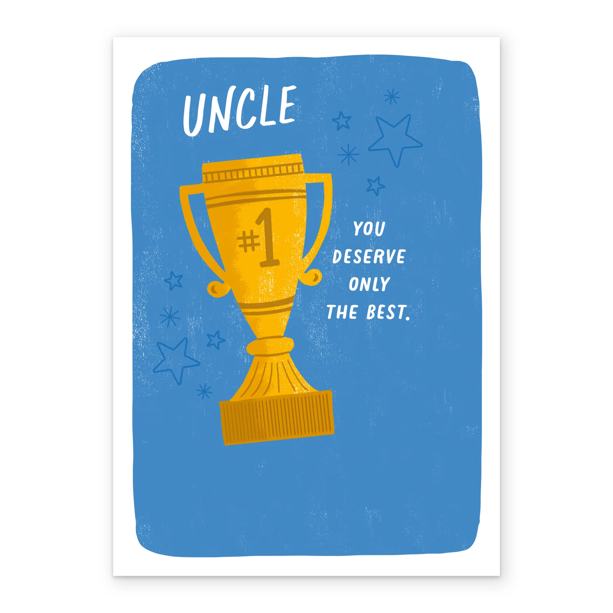 Personalised Trophy Design Father's Day Card for Uncle - Image 2