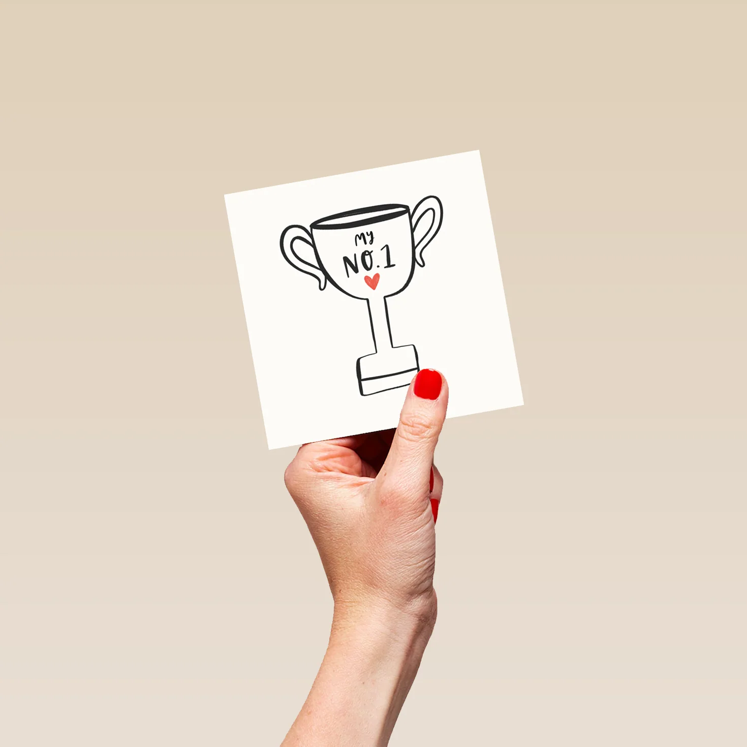 Personalised Trophy No.1 Valentine's Day Card - Image 4
