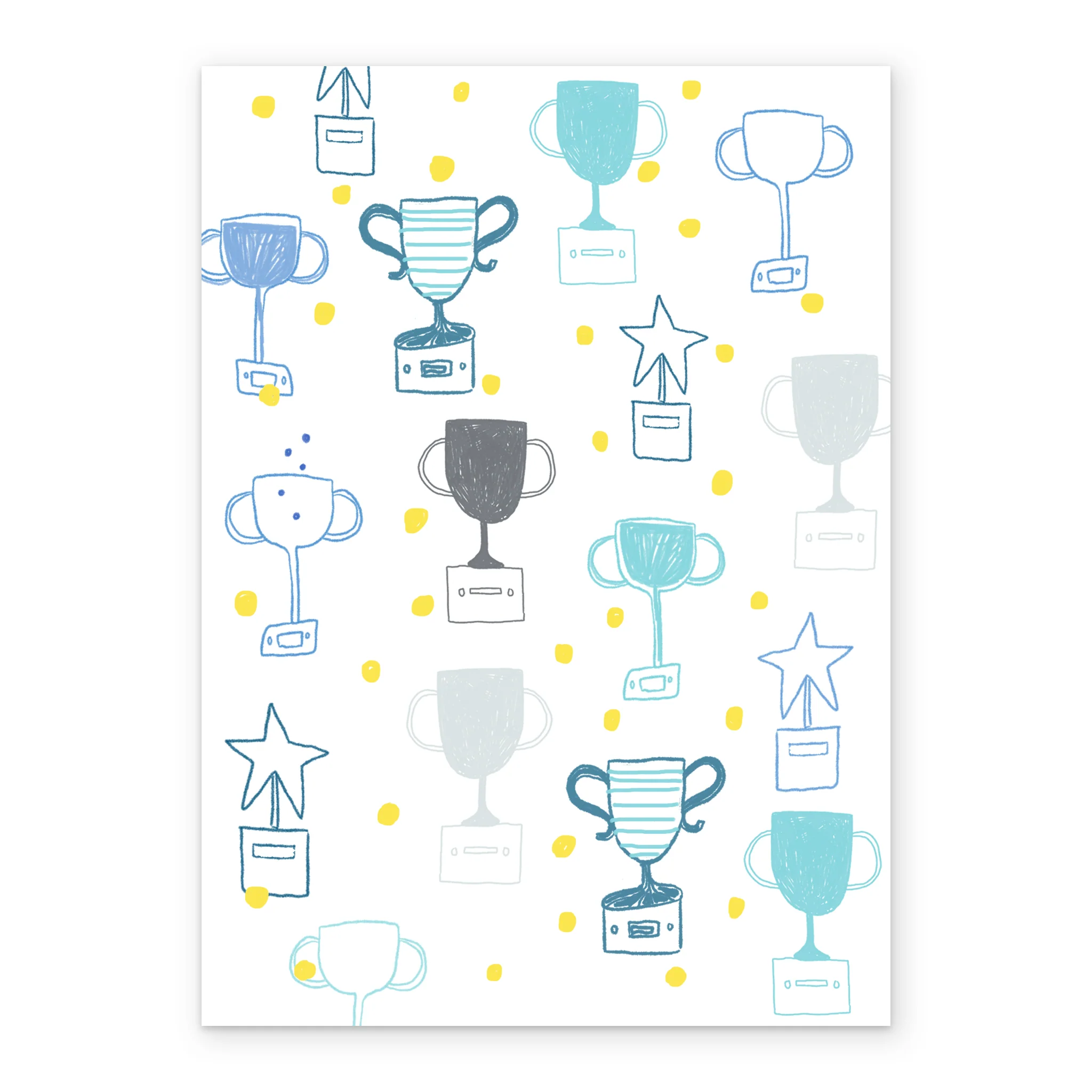 Personalised Trophy Pattern Father's Day Card - Image 2
