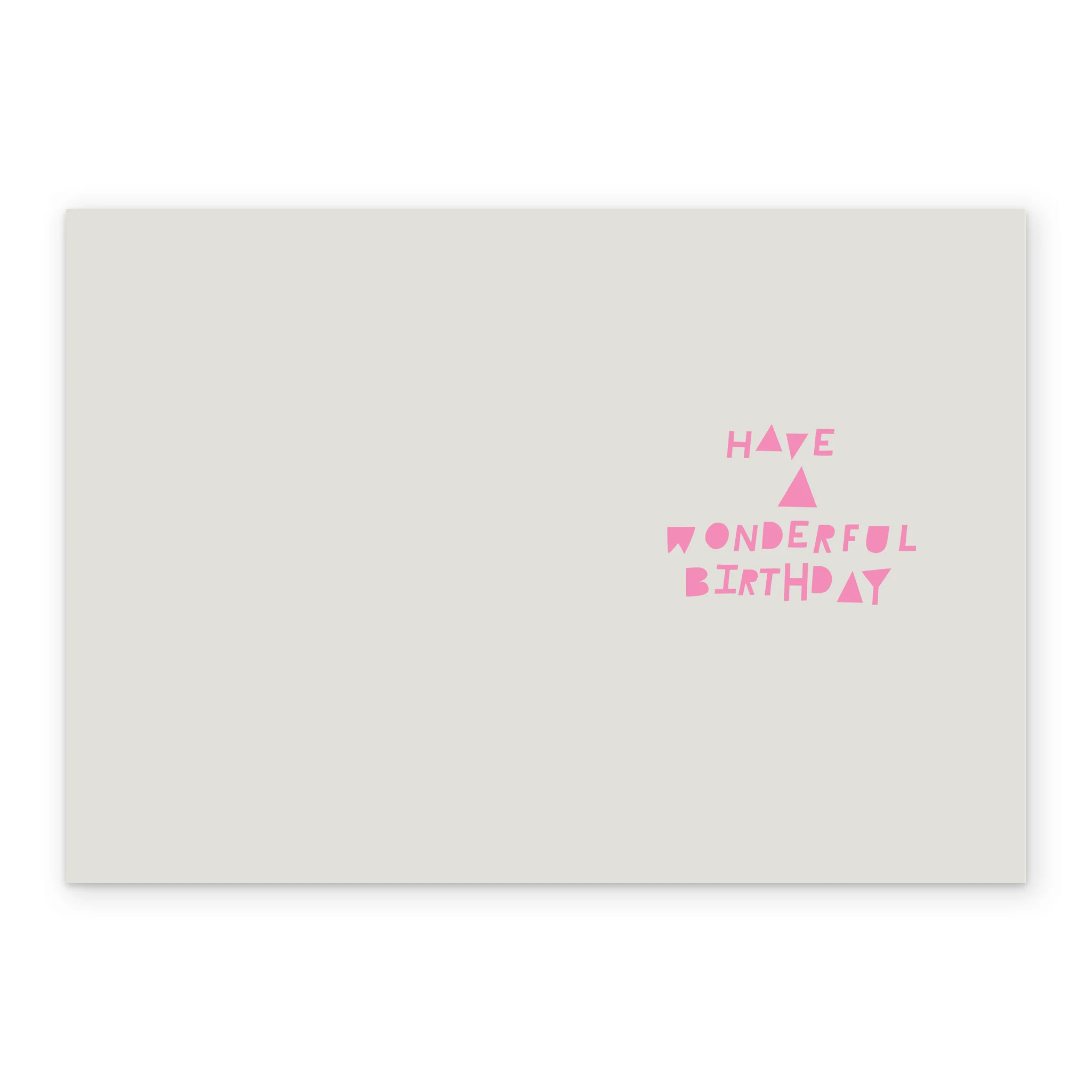 Personalised Typographic Birthday Wishes Card - Image 3