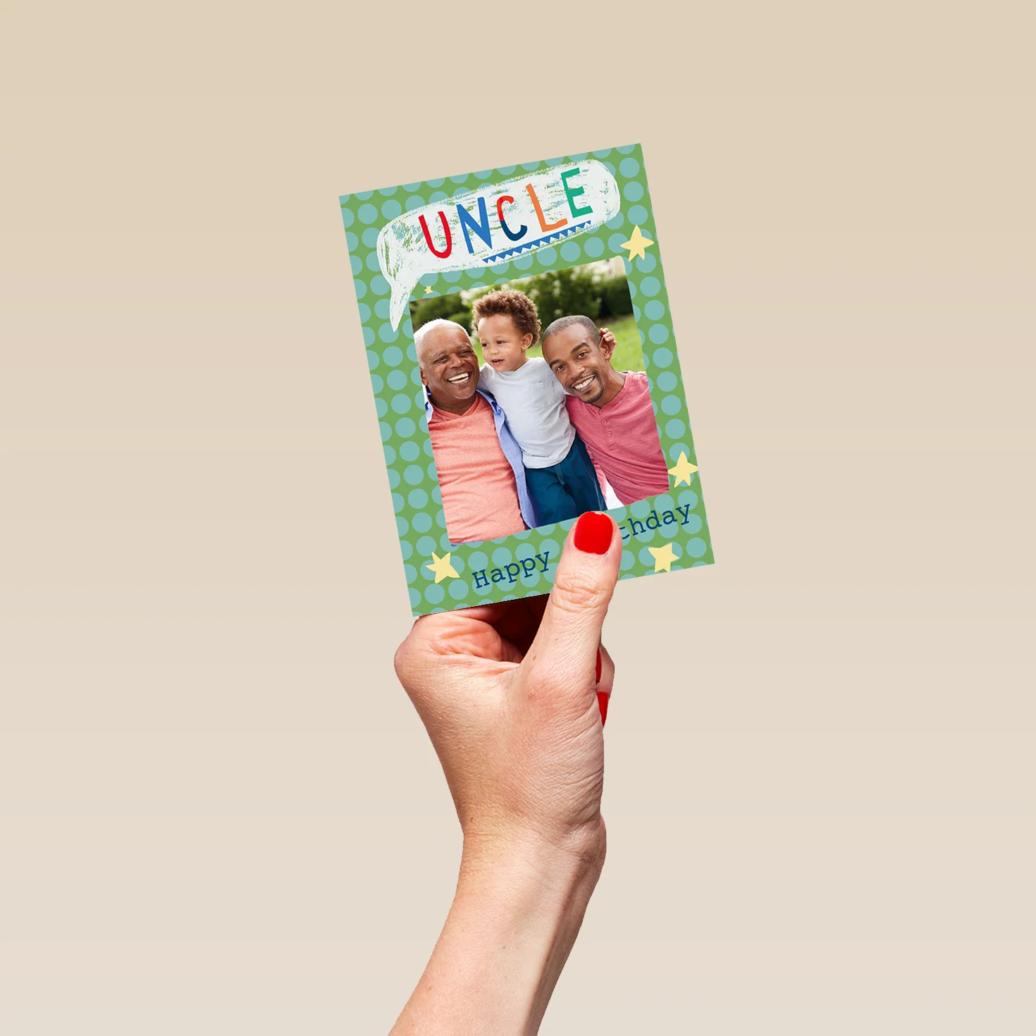 Personalised Uncle Cute Photo Card - Image 4