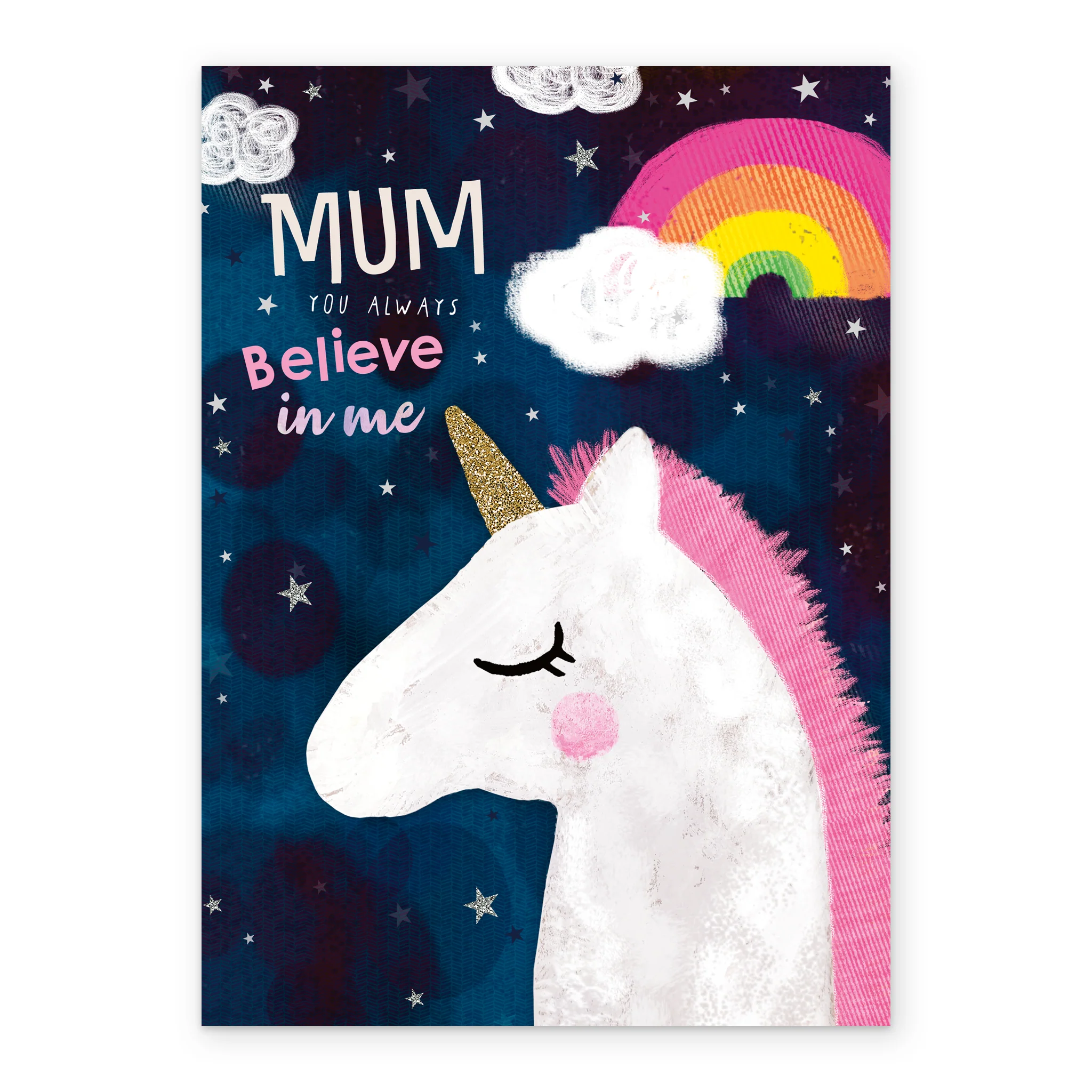 Personalised Unicorn Rainbow Mother's Day Card For Mum - Image 2
