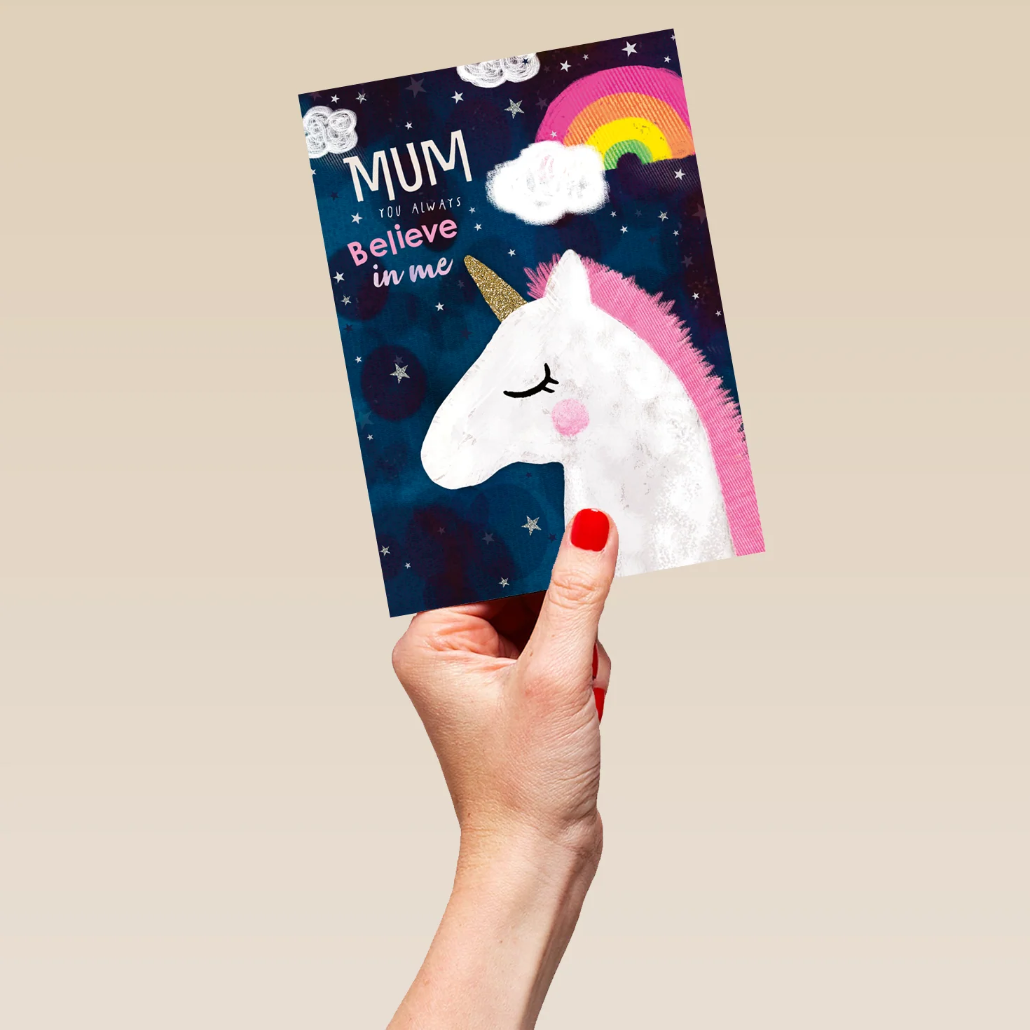 Personalised Unicorn Rainbow Mother's Day Card For Mum - Image 5