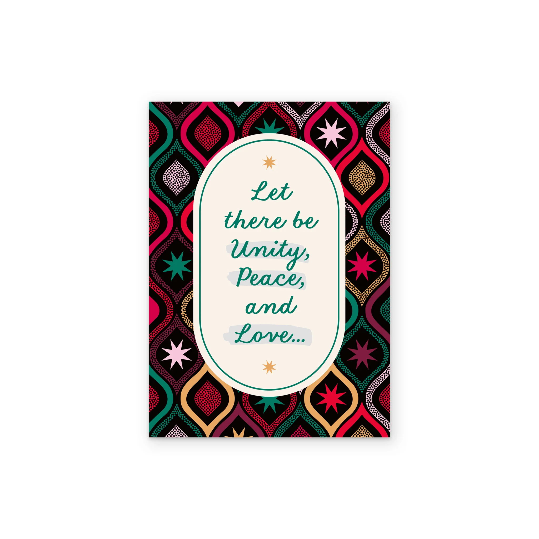 Personalised 'Unity & Peace' Jewel Toned Kwanzaa Card - Image 2