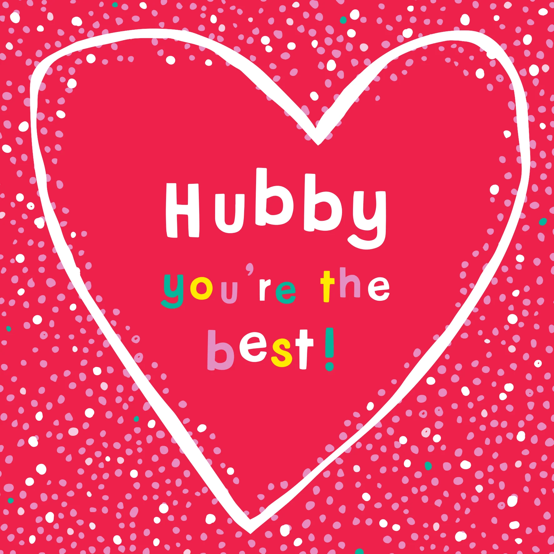 Personalised Valentine's Day Card For Husband - 'You're the Best' Design