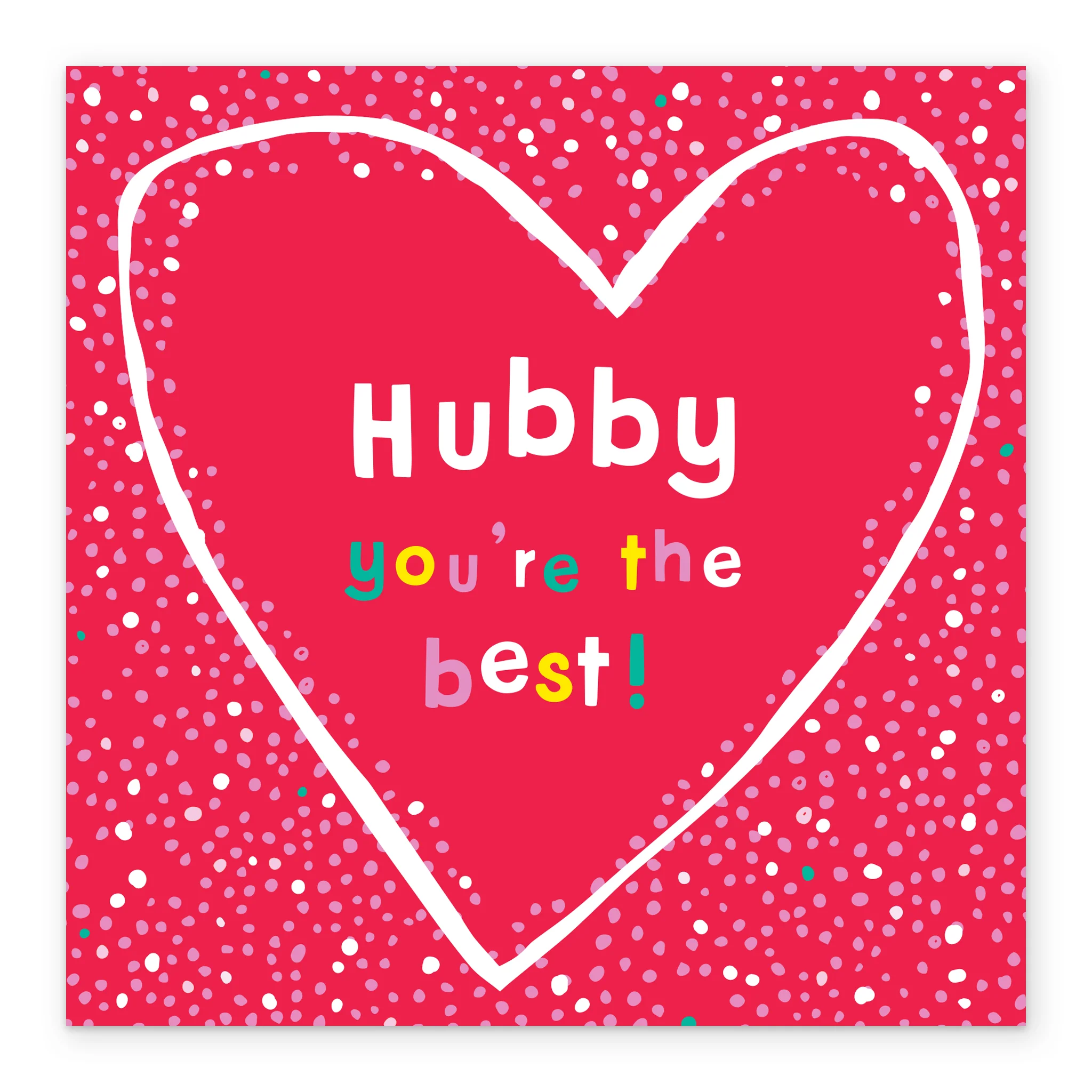 Personalised Valentine's Day Card For Husband - 'You're the Best' Design - Image 2