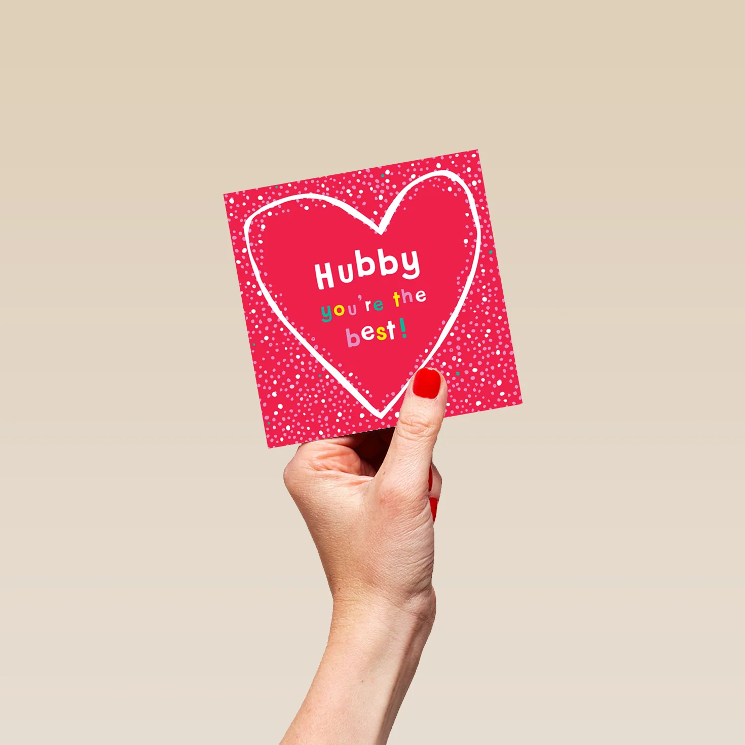 Personalised Valentine's Day Card For Husband - 'You're the Best' Design - Image 4