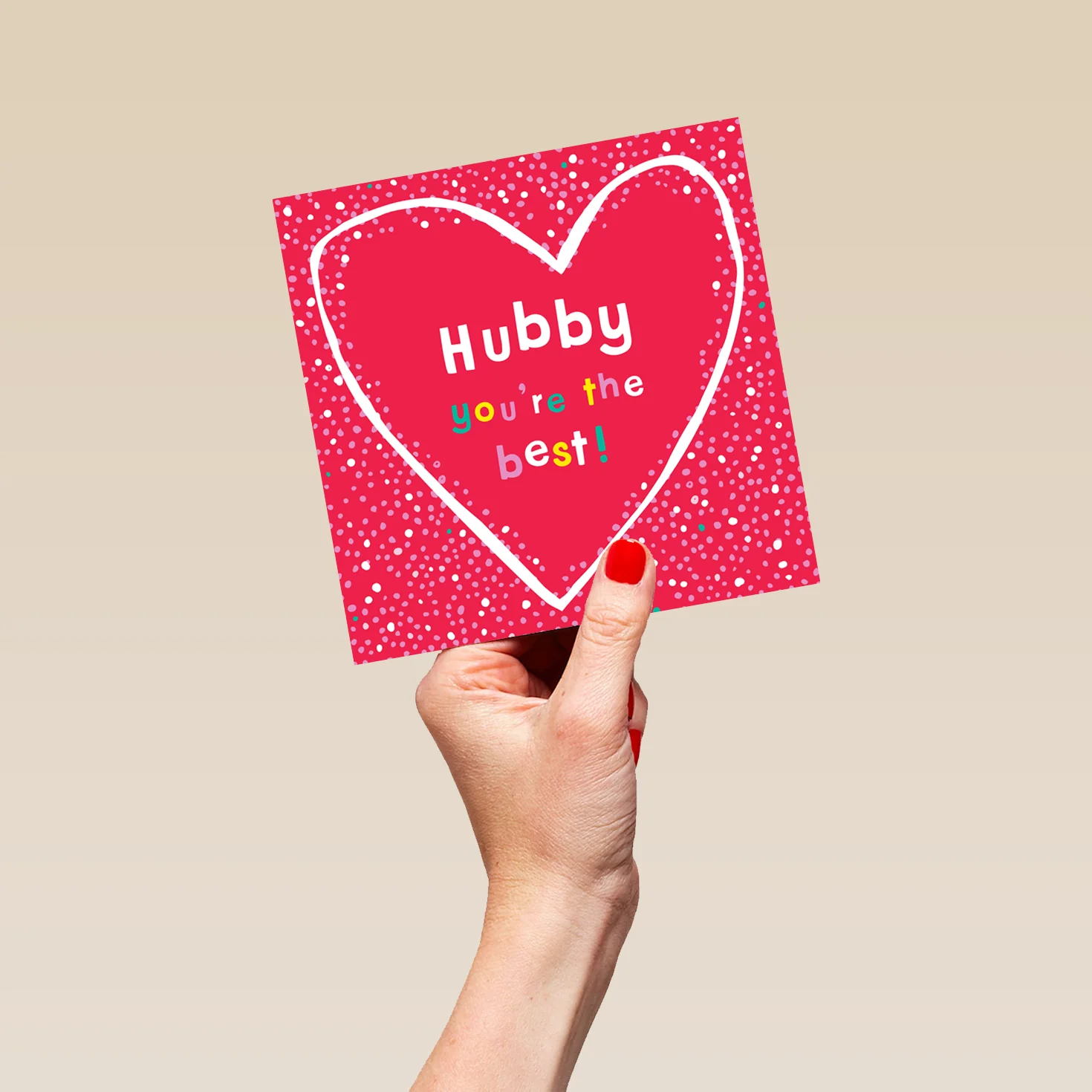 Personalised Valentine's Day Card For Husband - 'You're the Best' Design - Image 5