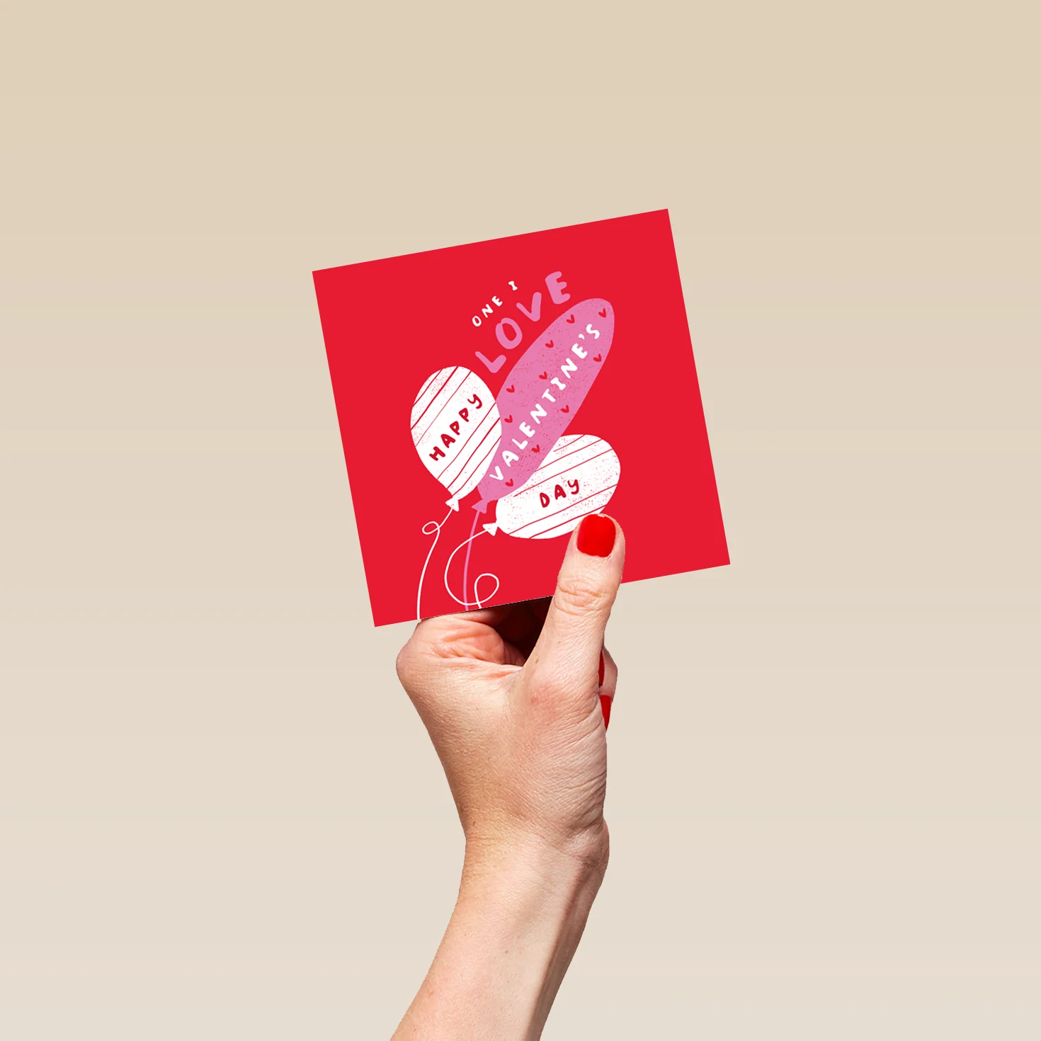 Personalised Valentine's Day Card For One I Love - Naughty Balloons Design - Image 4