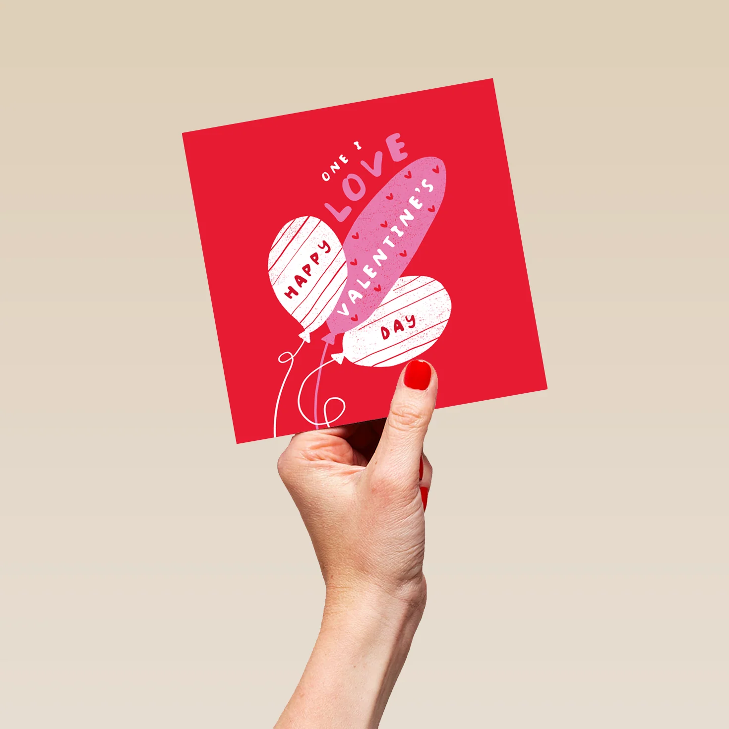 Personalised Valentine's Day Card For One I Love - Naughty Balloons Design - Image 5
