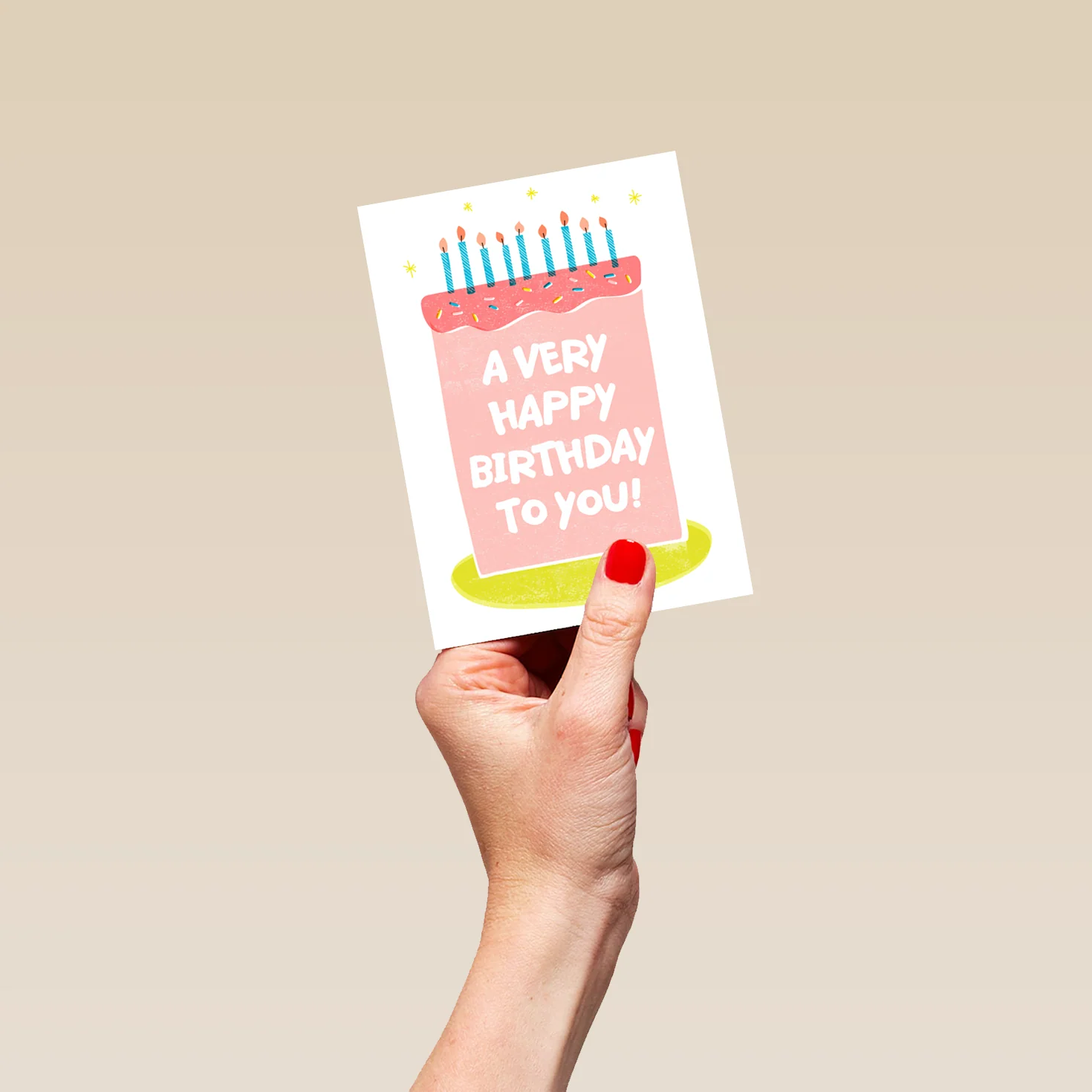 Personalised Very Happy Candles Birthday Card - Image 4