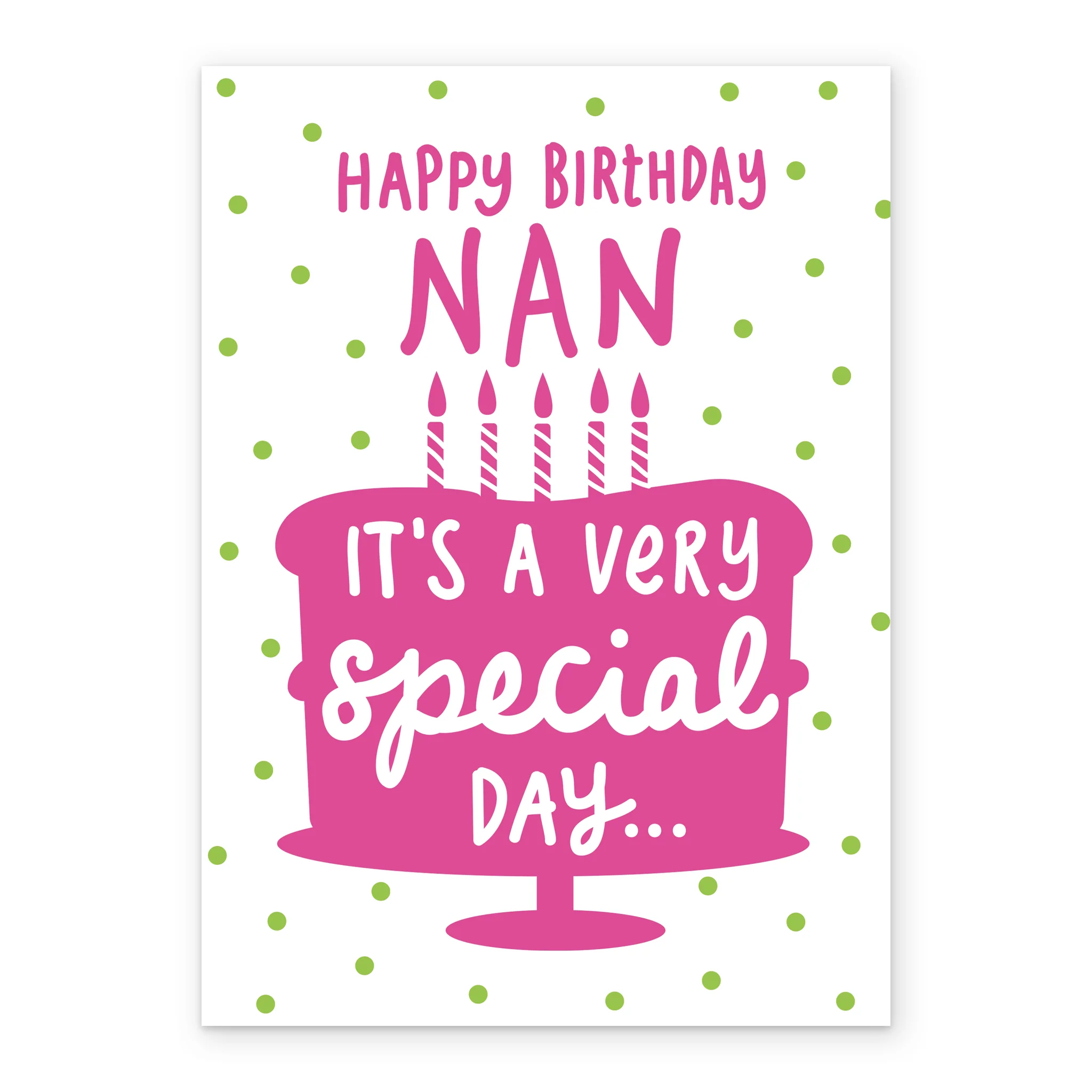 Personalised Very Special Day Happy Birthday Card For Nan - Image 2