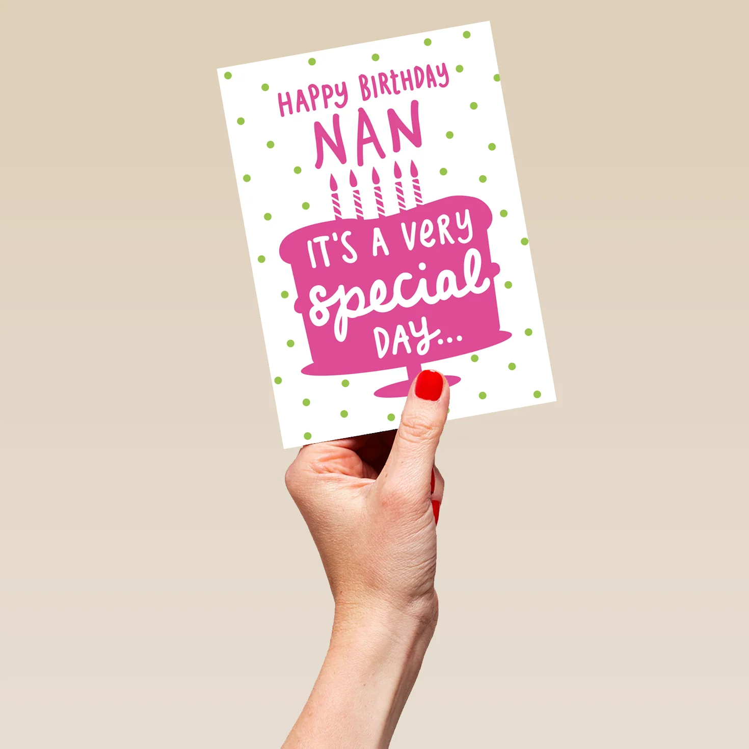 Personalised Very Special Day Happy Birthday Card For Nan - Image 5