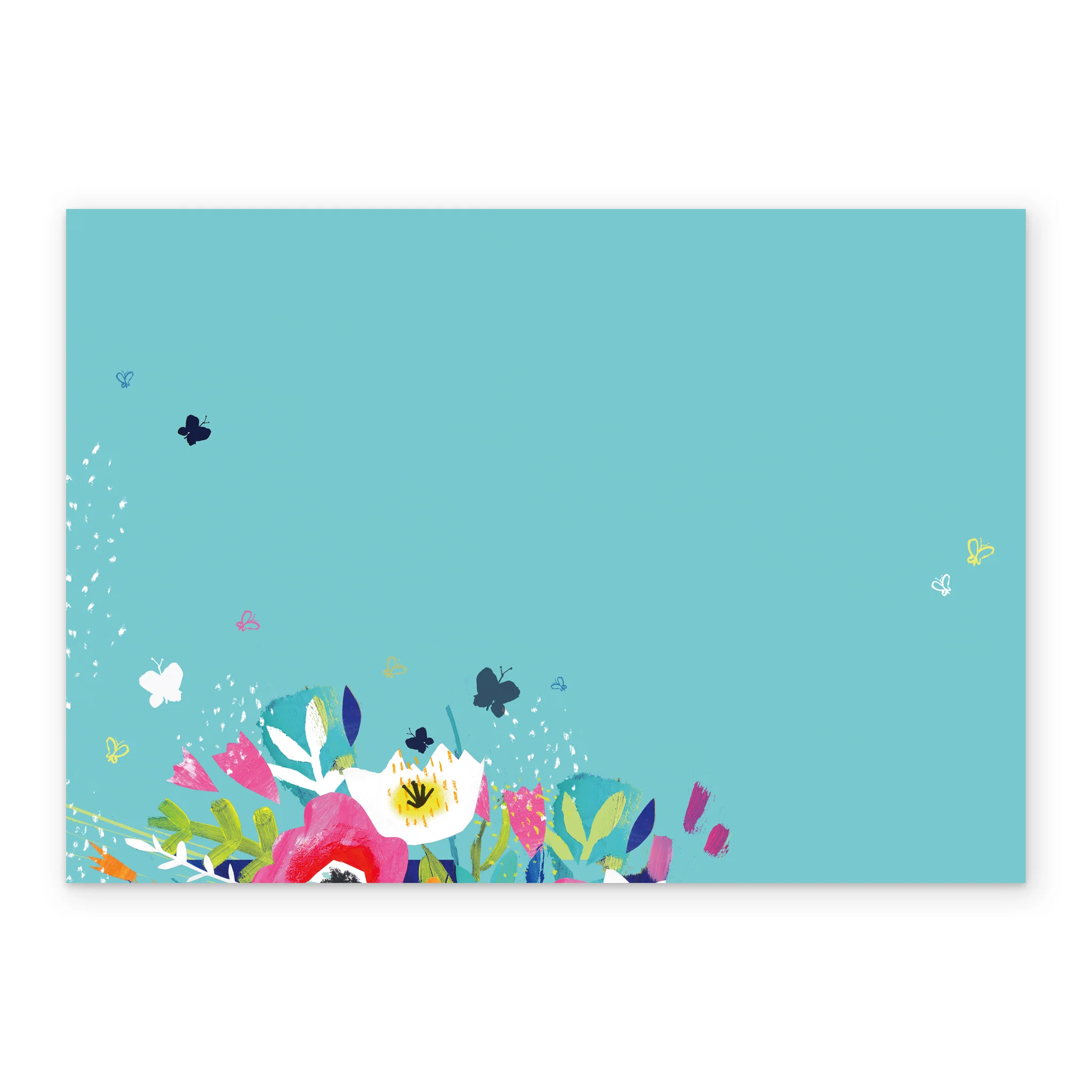 Personalised Vibrant Flowers And Butterflies Mother's Day Card For Nan - Image 3