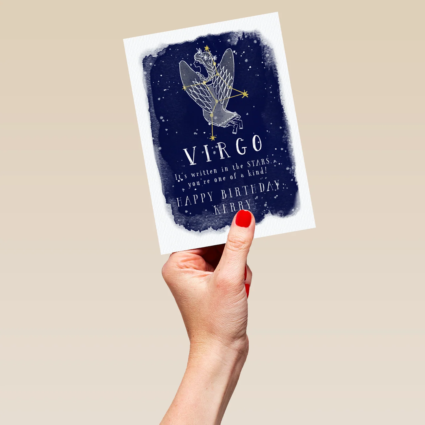 Personalised Virgo Zodiac Sign Card - Image 5