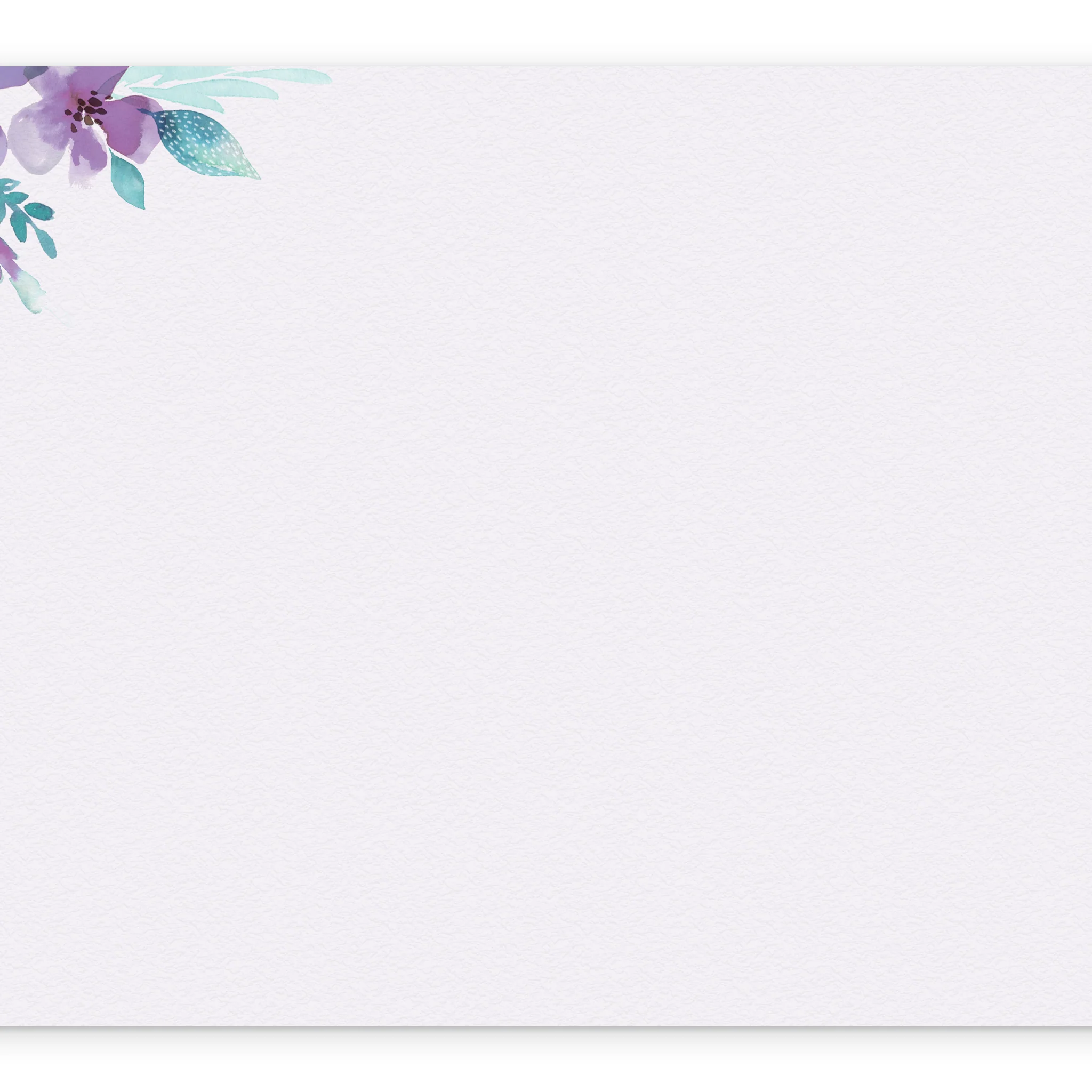Personalised Wedding Anniversary Card for Wife - Watercolour Heart Frame with Flowers - Image 3