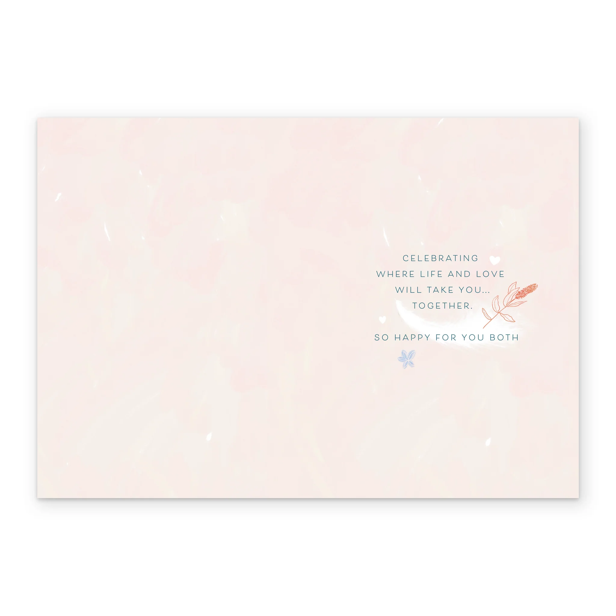 Personalised Wedding Card with Heart Design - Image 3