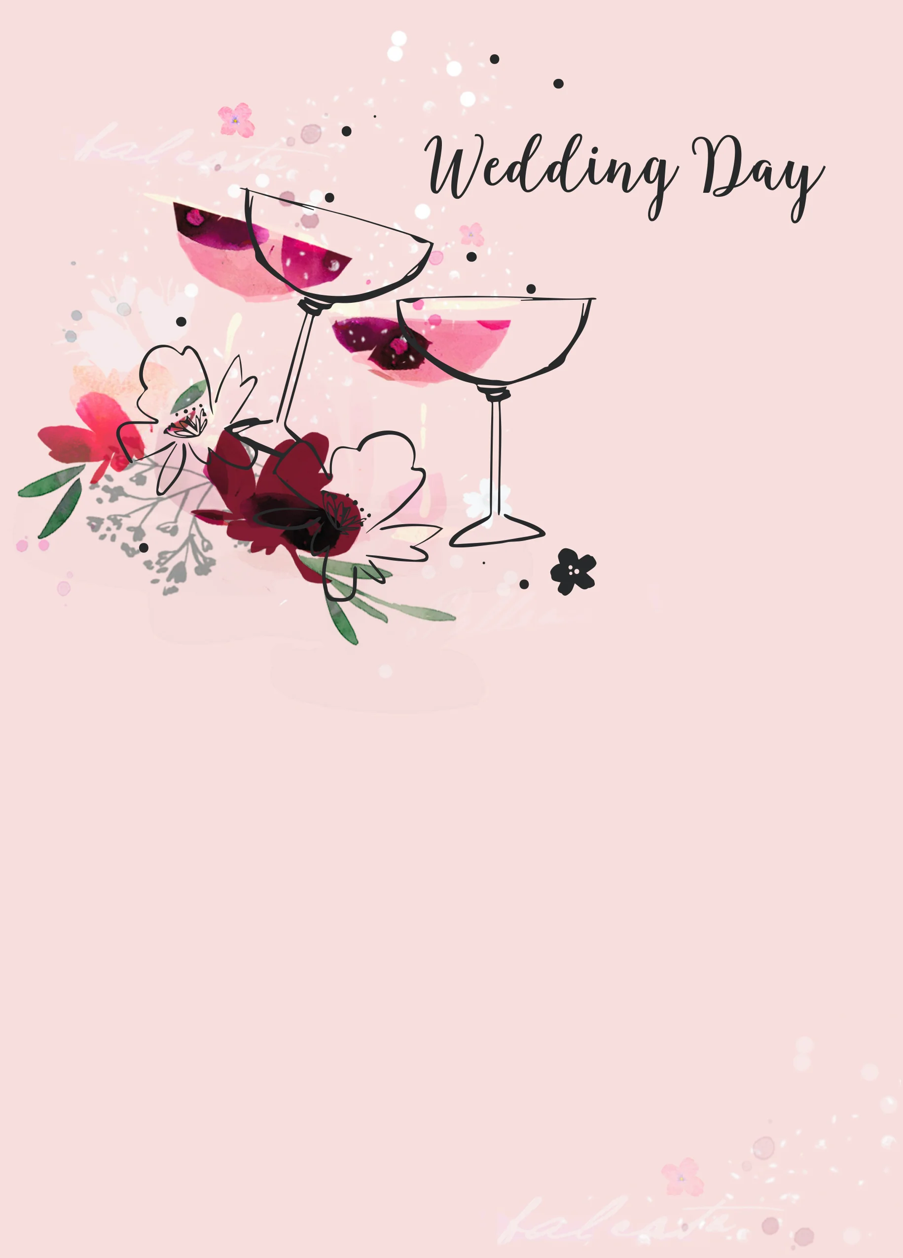 Personalised Wedding Day Card