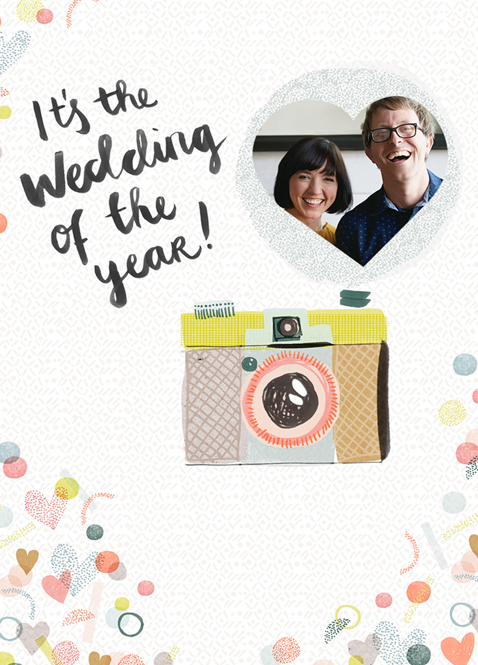 Personalised Wedding of the Year Photo Card